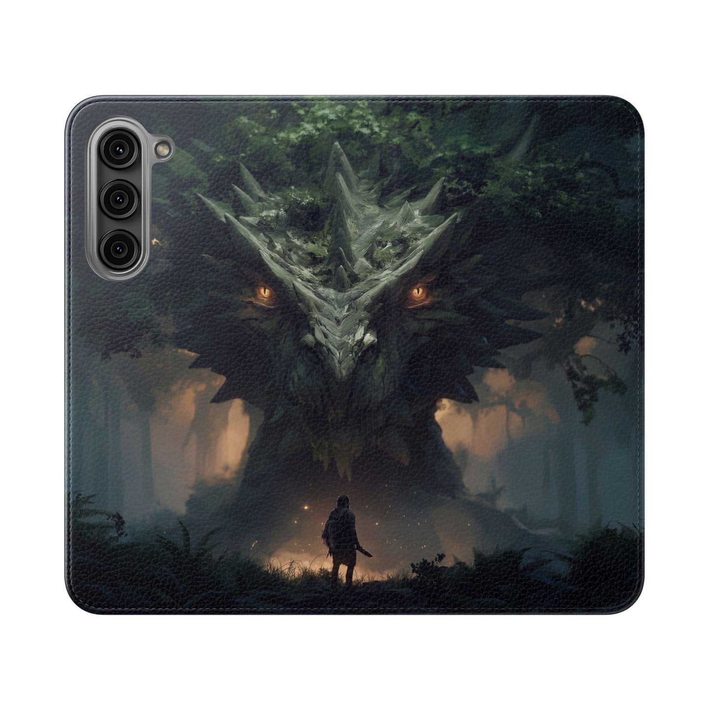 Guardian Beast Flip Cases – Moss-Clad Titan Facing the Wanderer