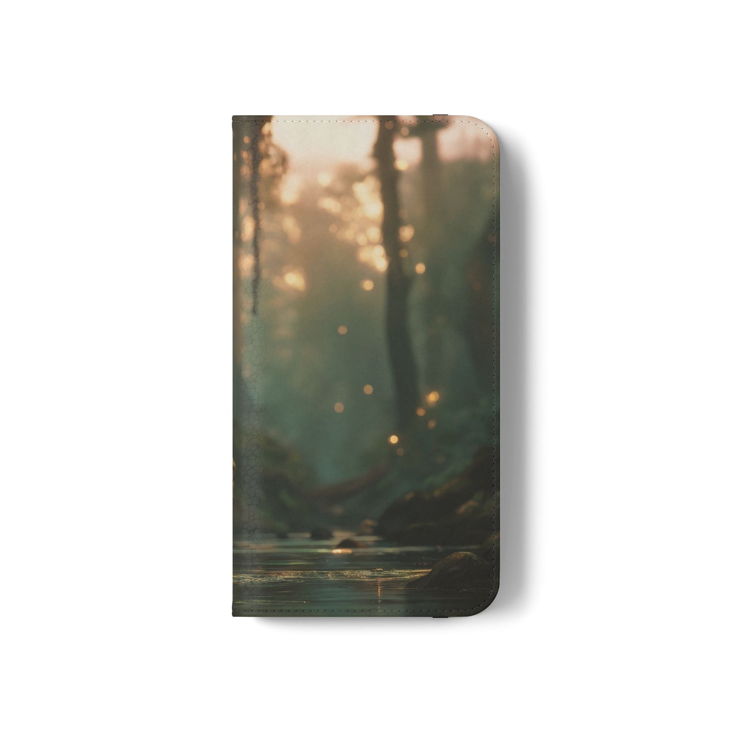 Mossy Bank Fairy Flip Cases – Golden Hour Sentinel Portrait
