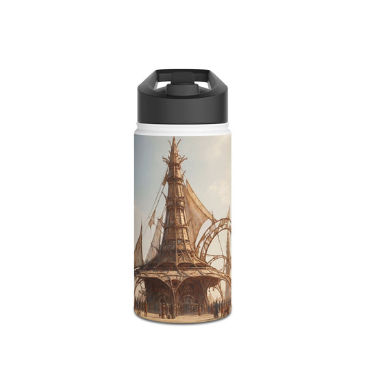Desert Cathedral of Wind Stainless Steel Water Bottle, Standard Lid – Sun-Drenched Aetherian Market