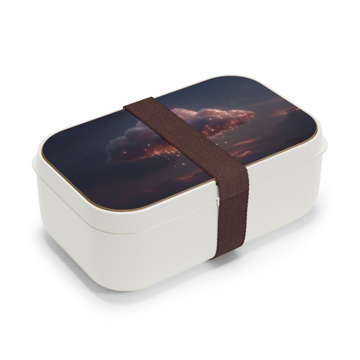 Celestial Vortex Bento Lunch Box – Indigo Cloud Dreamscape