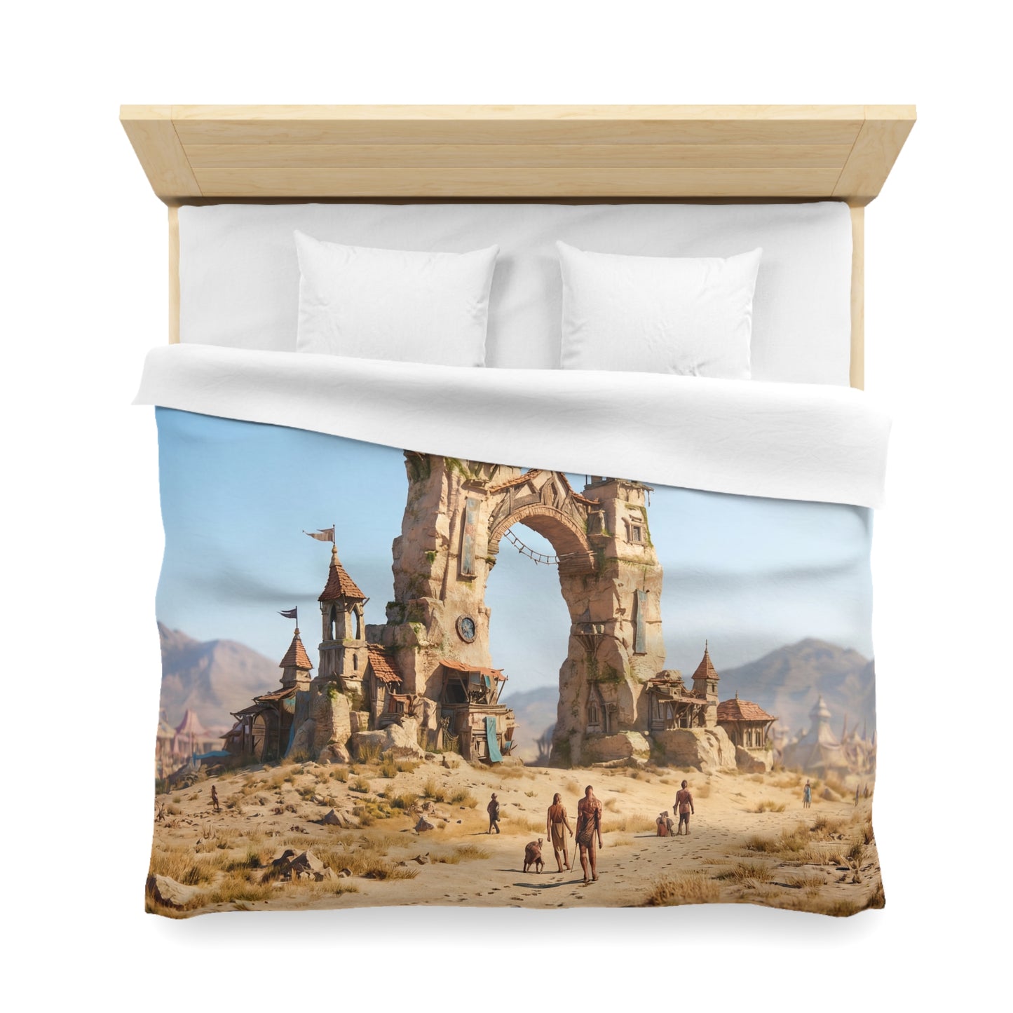 Desert Gate Microfiber Duvet Cover – Sunstone Archway Journey