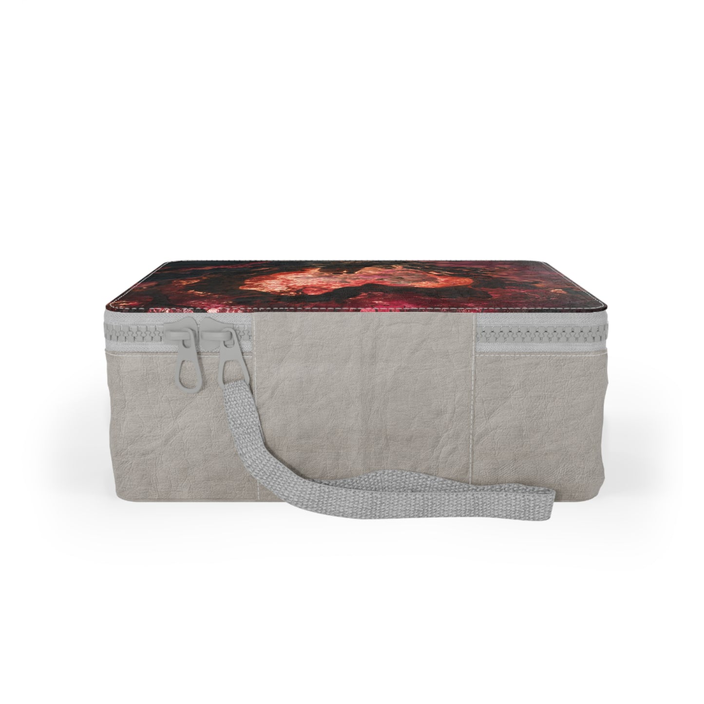 Crimson Heart Grove Paper Lunch Bag – Twisted Tree Canopy Scene