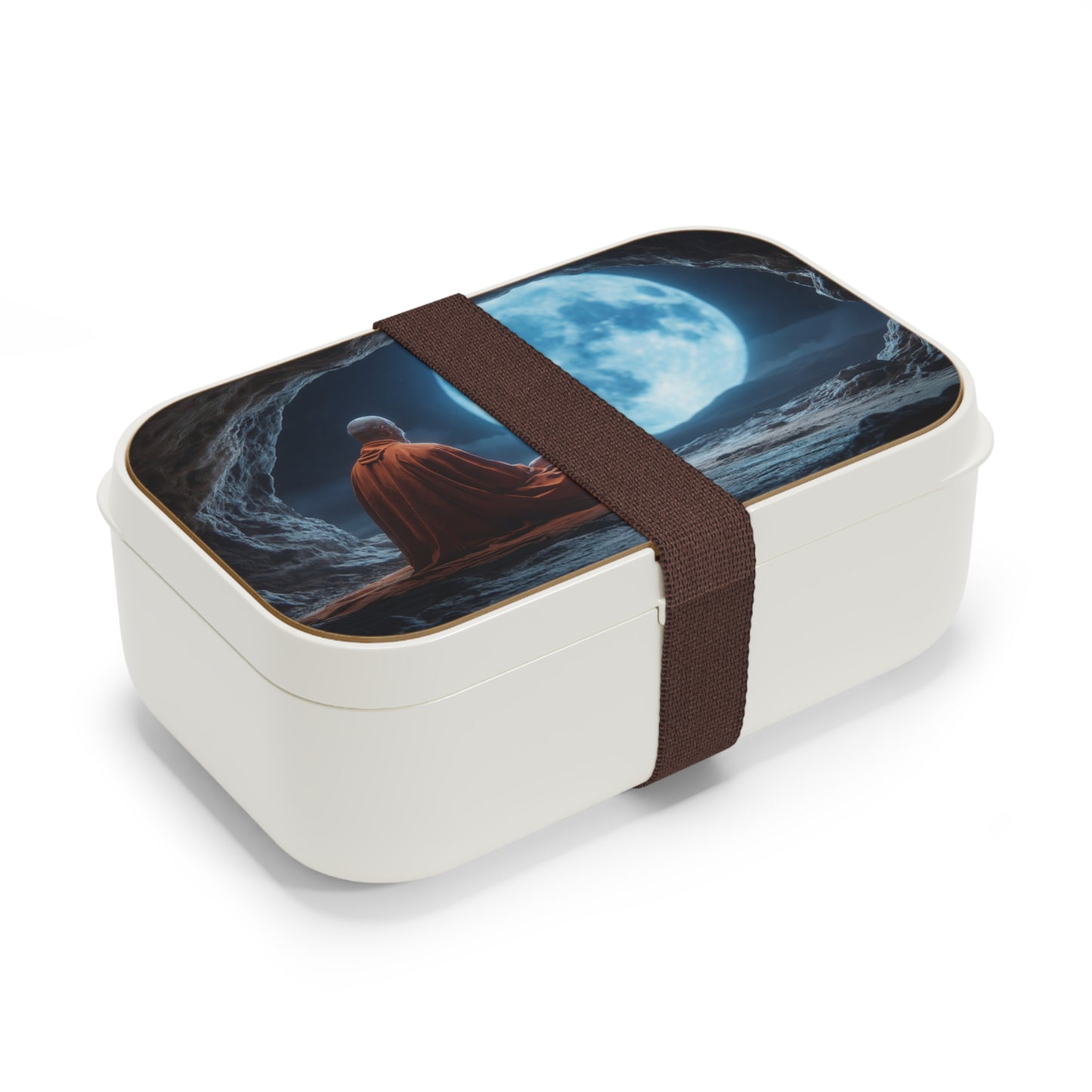 Moonlit Monk Bento Lunch Box – Stillness Under a Celestial Dome