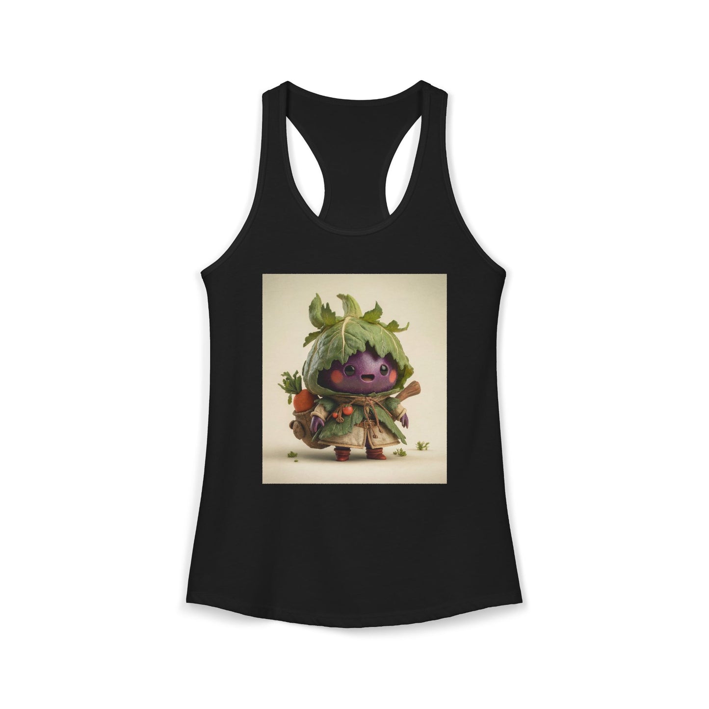 Harvest Goblin Next Level Women's Ideal Racerback Tank – Rustic Vegetable Wanderer
