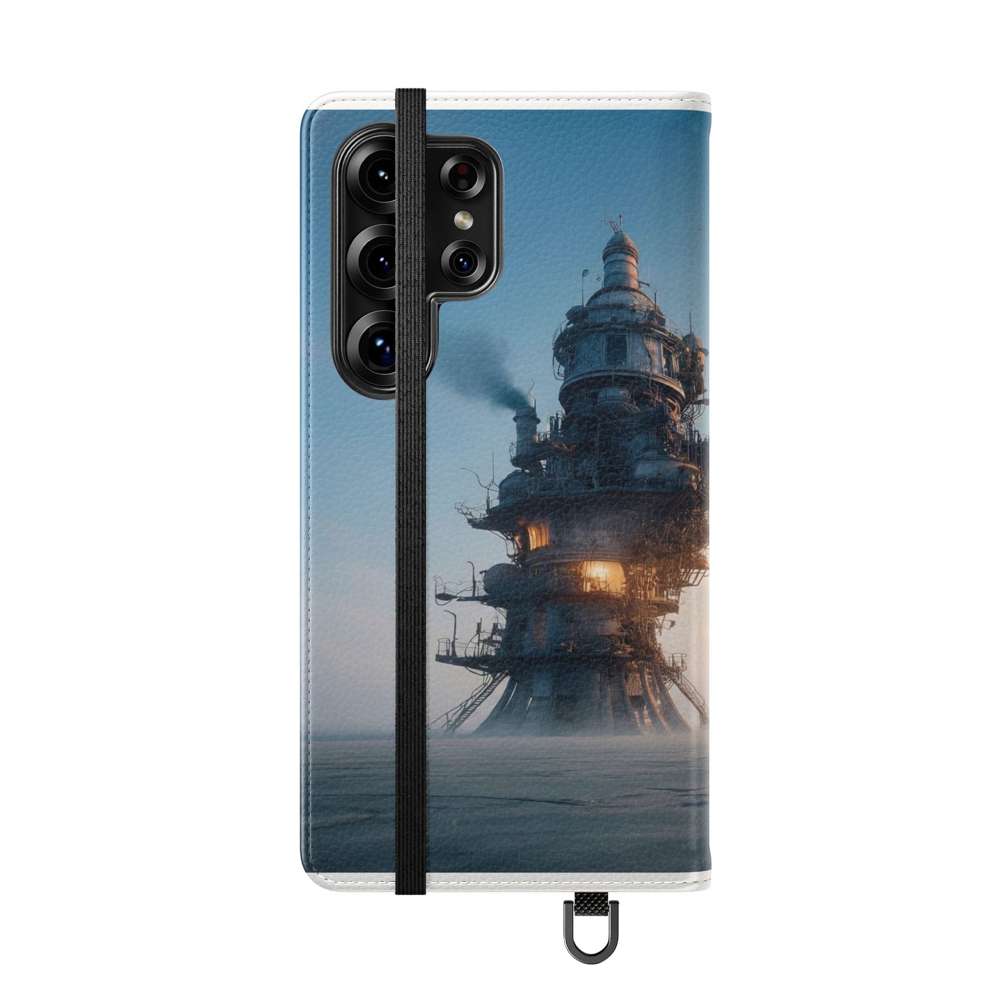 Steam-Stack Tower Flip Cases – Industrial Dawn Sentinel