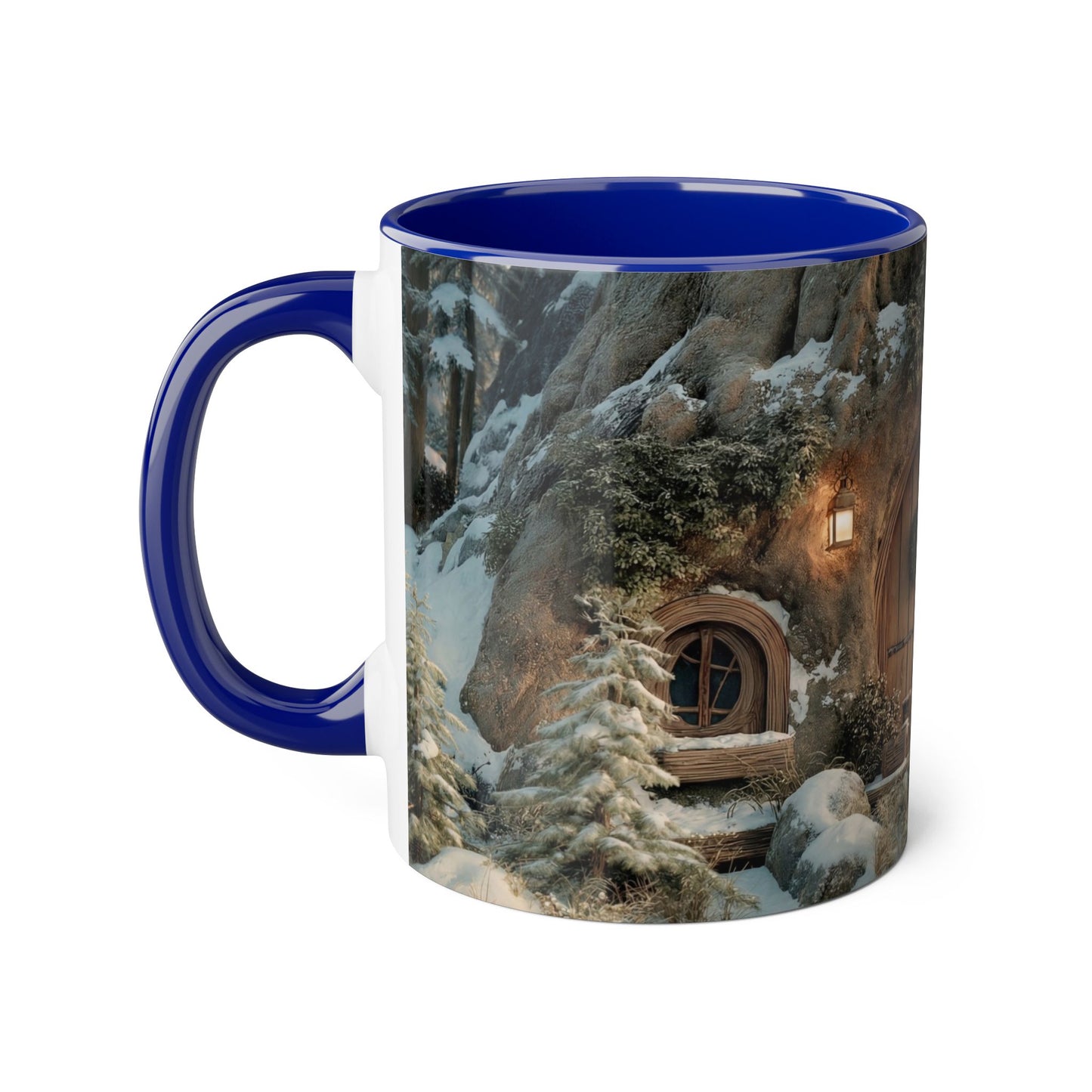 Hobbit Hill Accent Mugs, 11oz – Snow-Kissed Stone Doorway