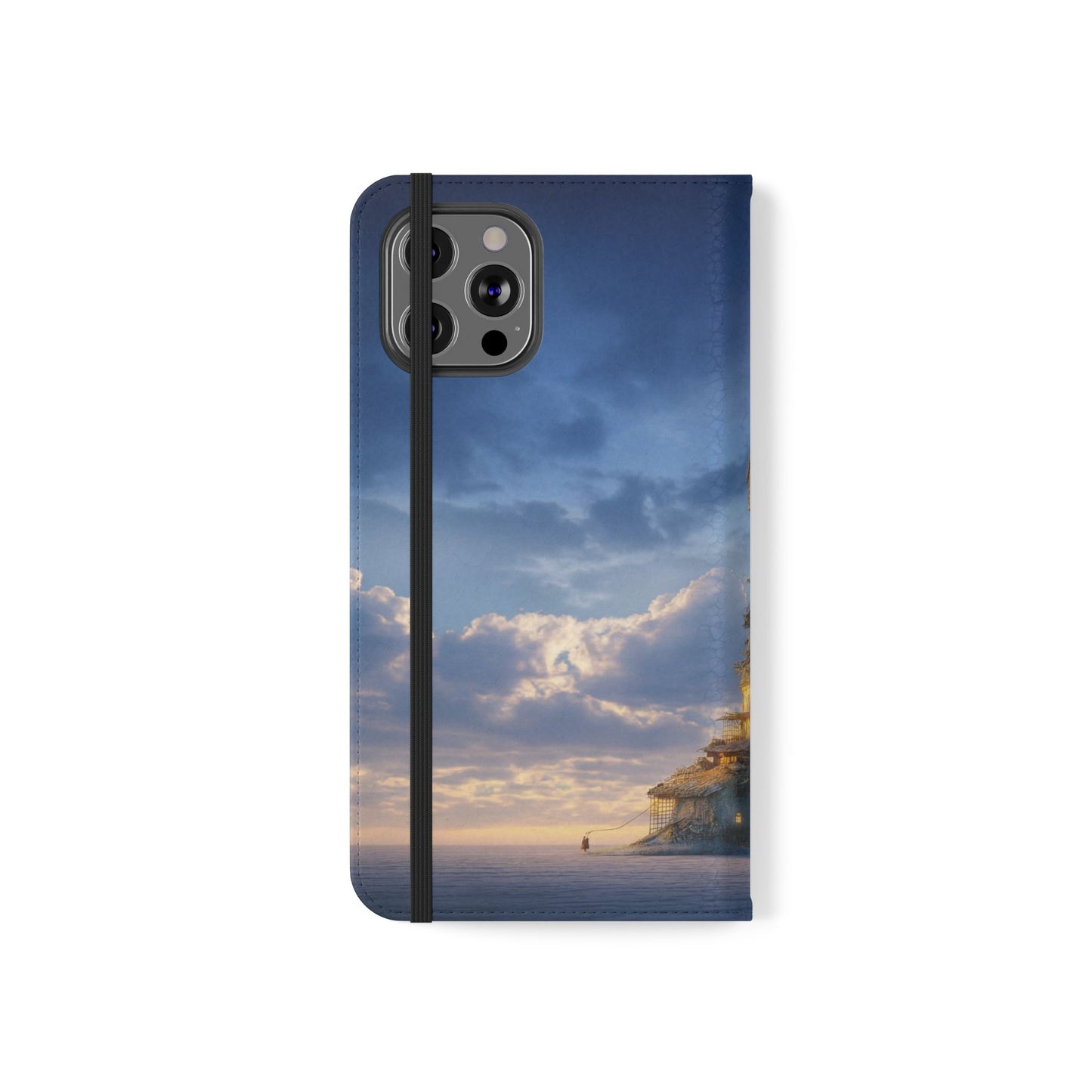 Twilight Sentinel Flip Cases – Lighthouse on a Storm-Tossed Sea