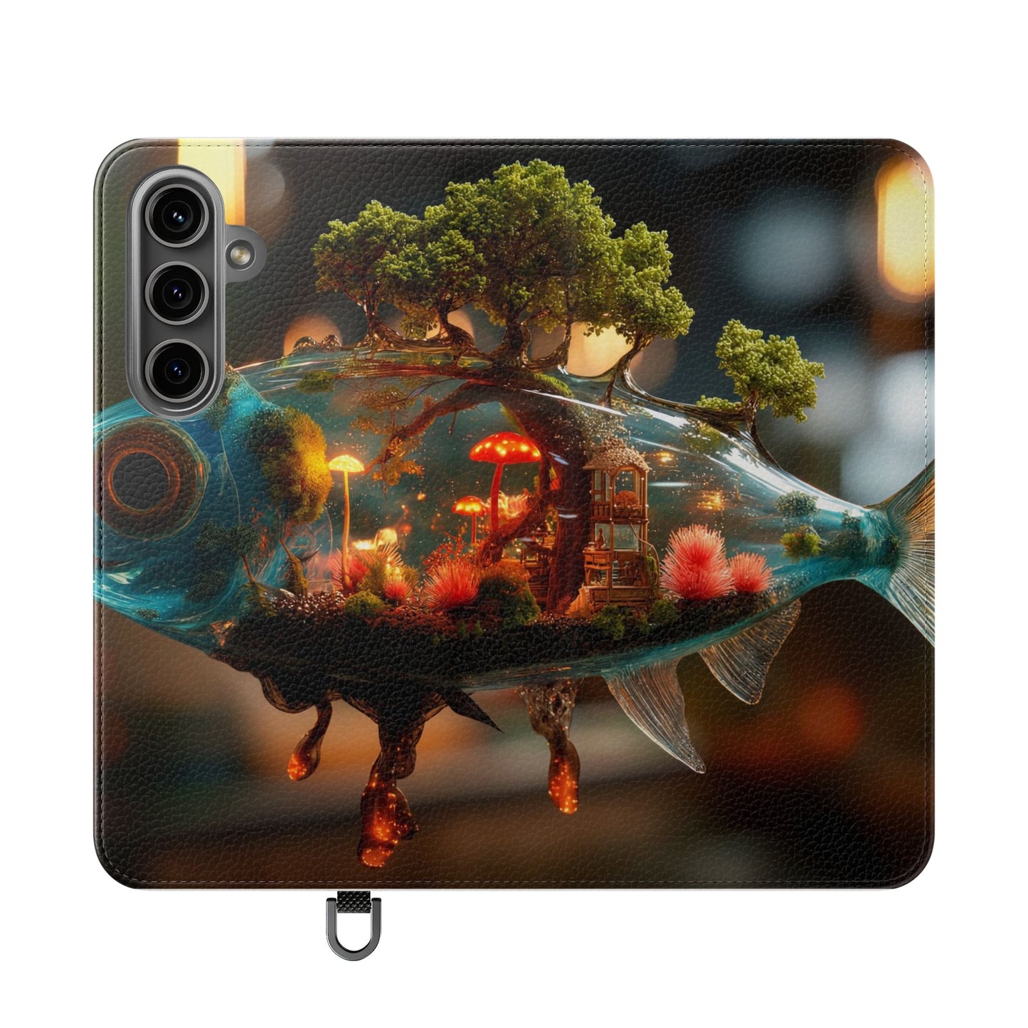 Forest Fish Flip Case – Liquid Glowwood Dreamscape