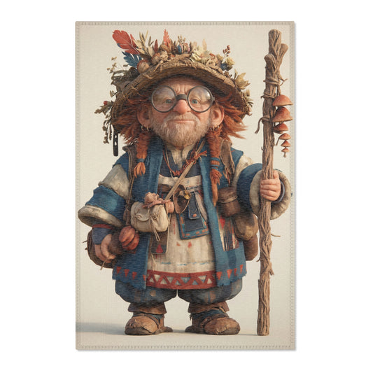 Wandering Herbalist Area Rug – Sunlit Forest Pathway
