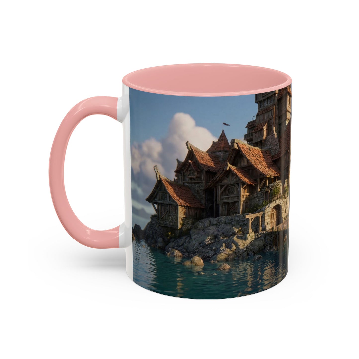 Harbor's Whisper Accent Coffee Mug (11, 15oz) – Sunset Village by the Sea