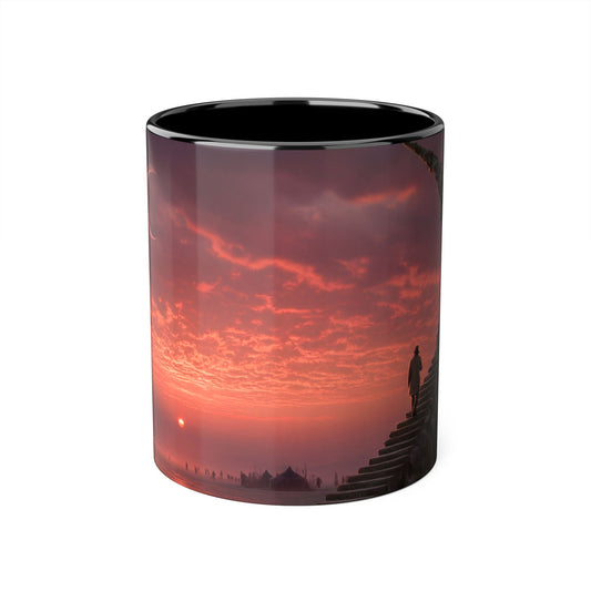 Twilight Stairway Accent Mugs, 11oz – Crescent Moon Horizon Journey