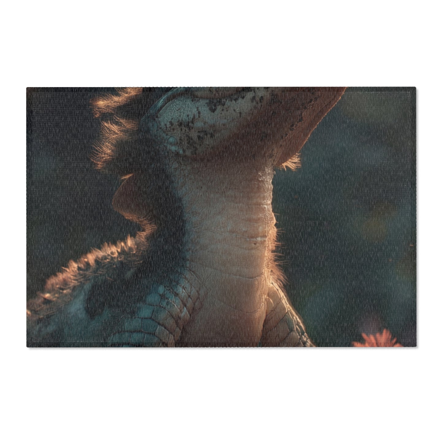 Gentle Crocodile and Butterfly Area Rugs – Twilight Garden Whispers