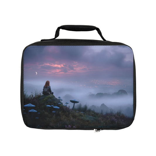 Twilight Mycophile Lunch Bag – Whispering Forest & City Lights