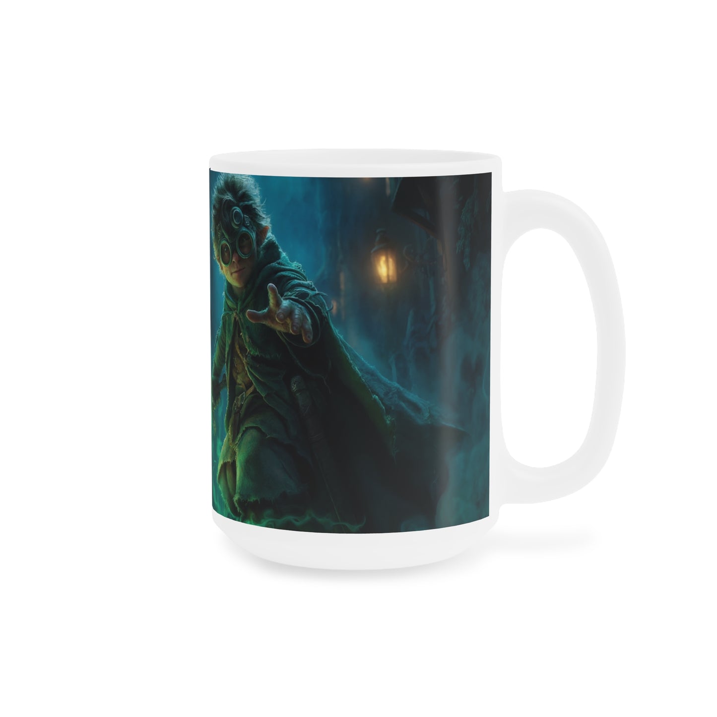 Green Flame Swordbearer Ceramic Mugs (11oz\15oz\20oz) – Midnight Alley Guardian