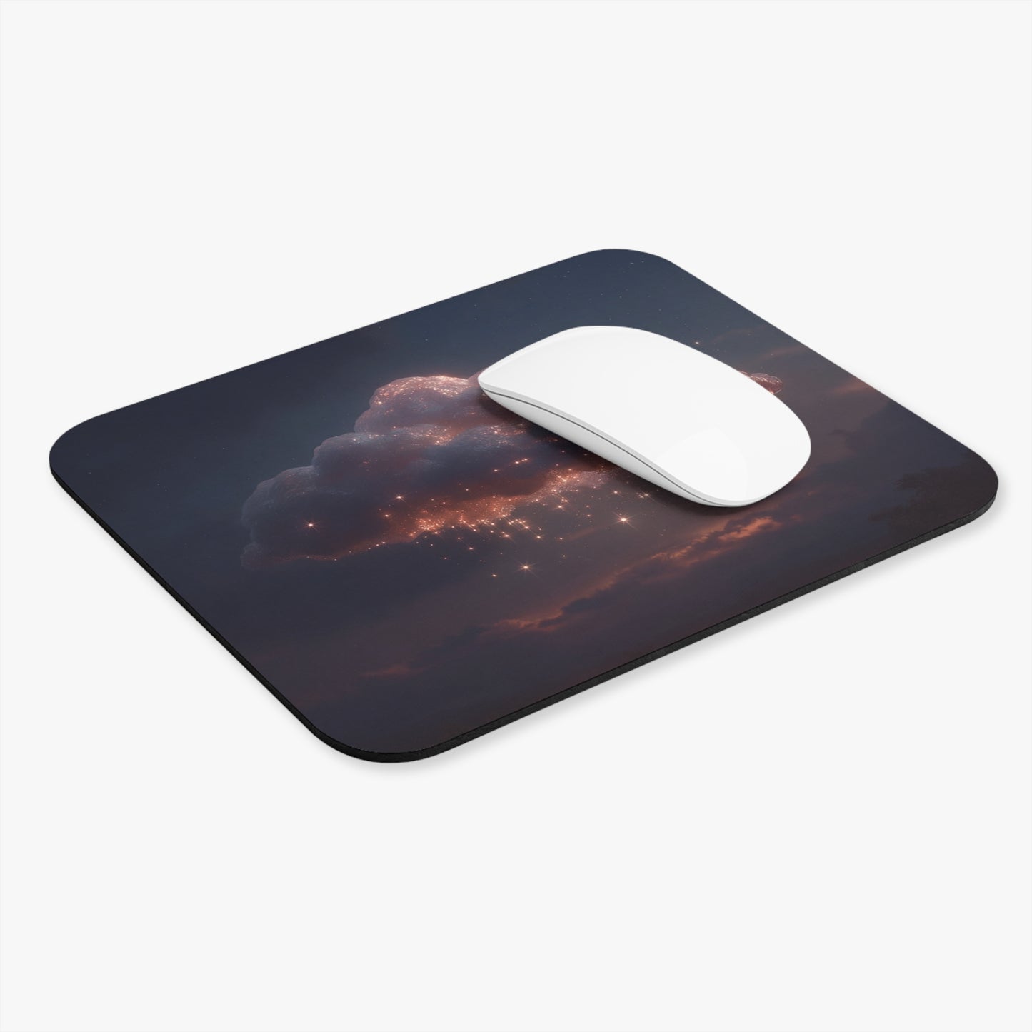 Celestial Cloud Mouse Pad – Starlight Cascade Dreamscape (Rectangle)