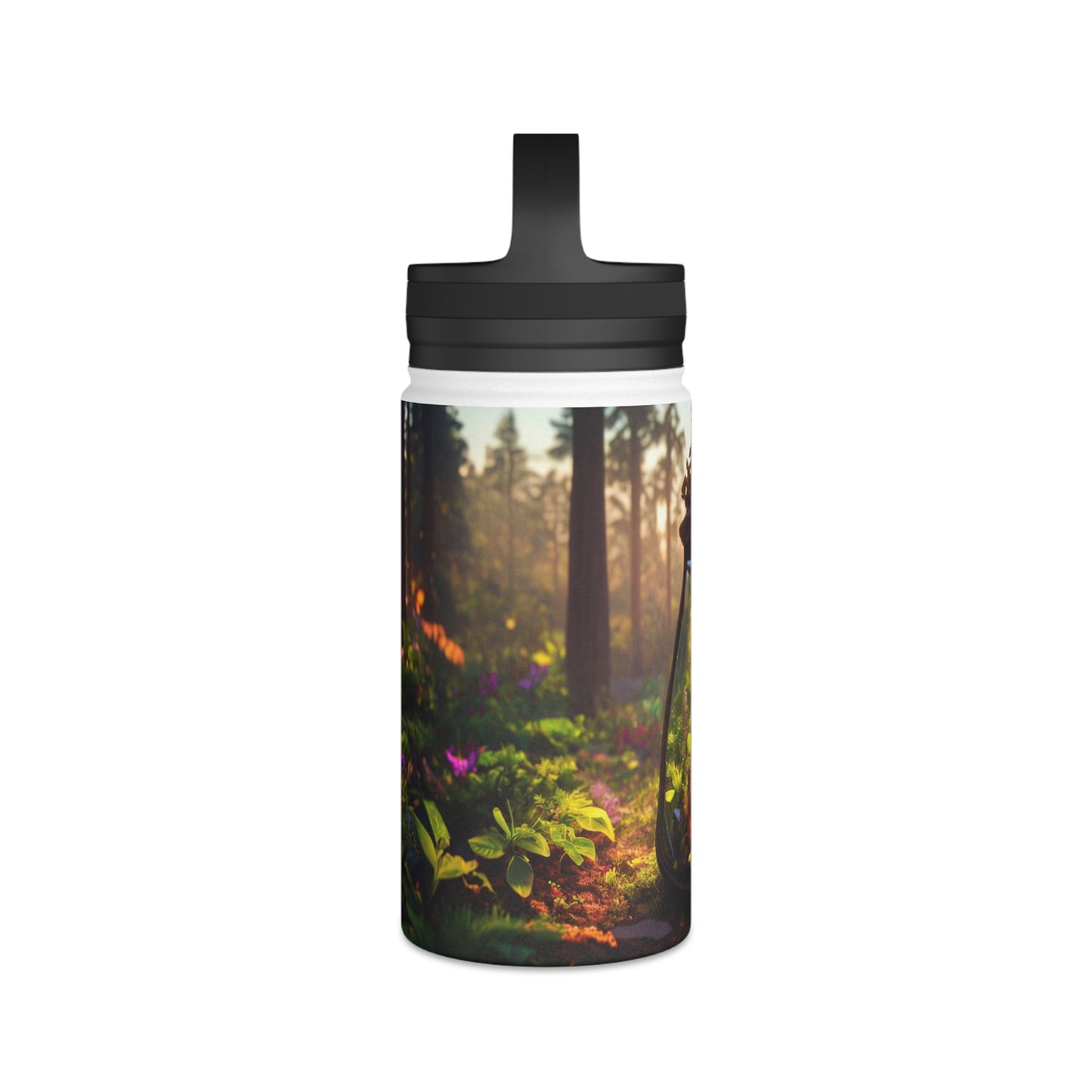 Whispering Woods Terrarium Bottle – Handle Lid – Pocket-Sized Forest Sanctuary