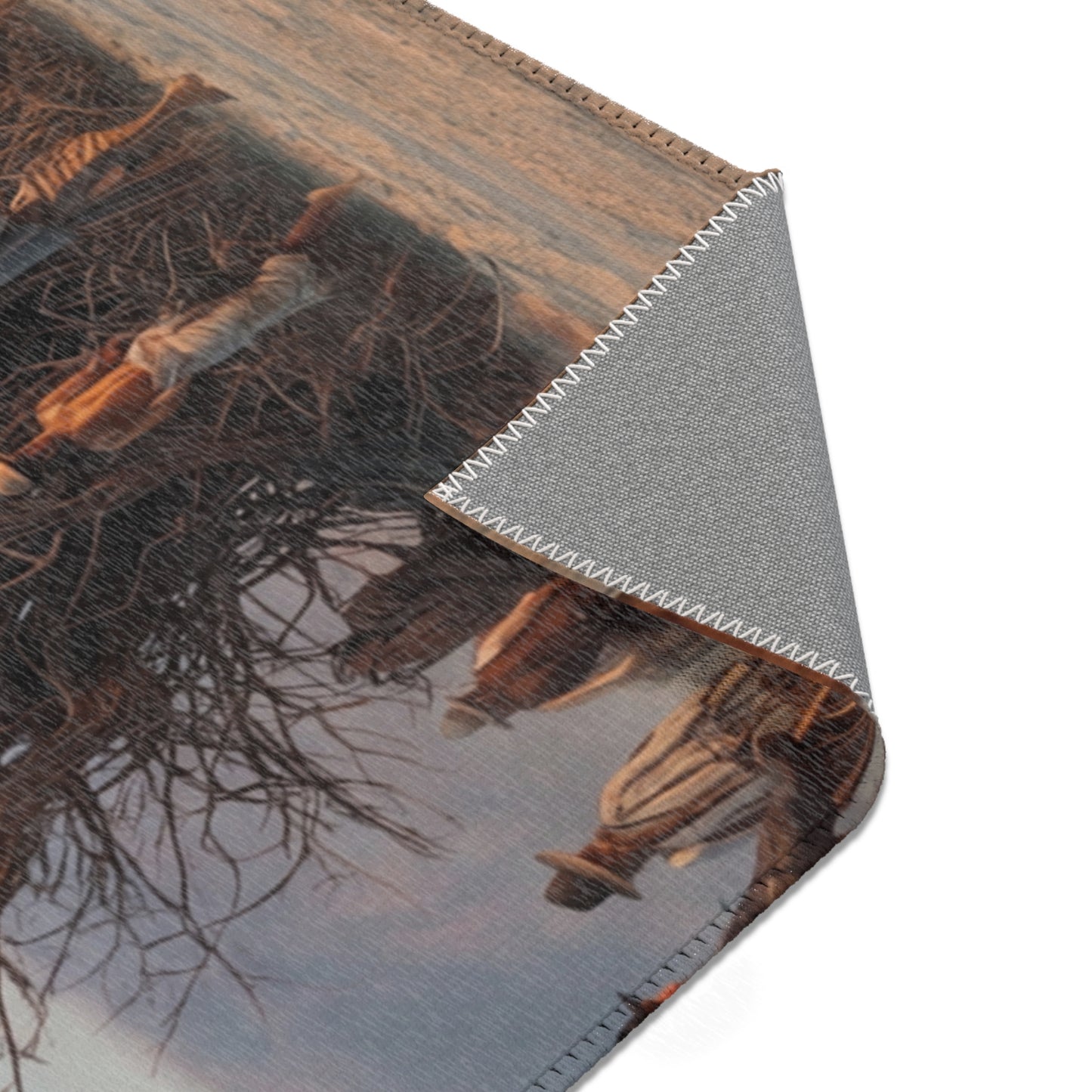 Clock Tower in the Dryland Area Rugs – Timeless Wanderer’s Sanctuary