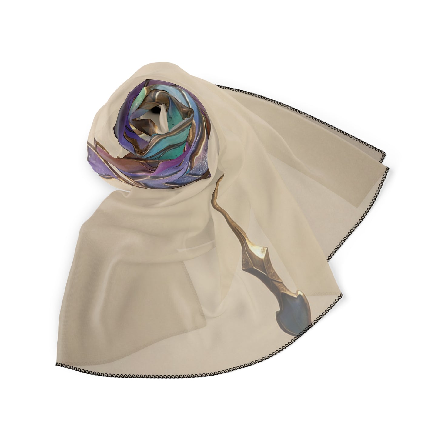 Celestial Phoenix Scarf – Wings of Twilight Stained Glass