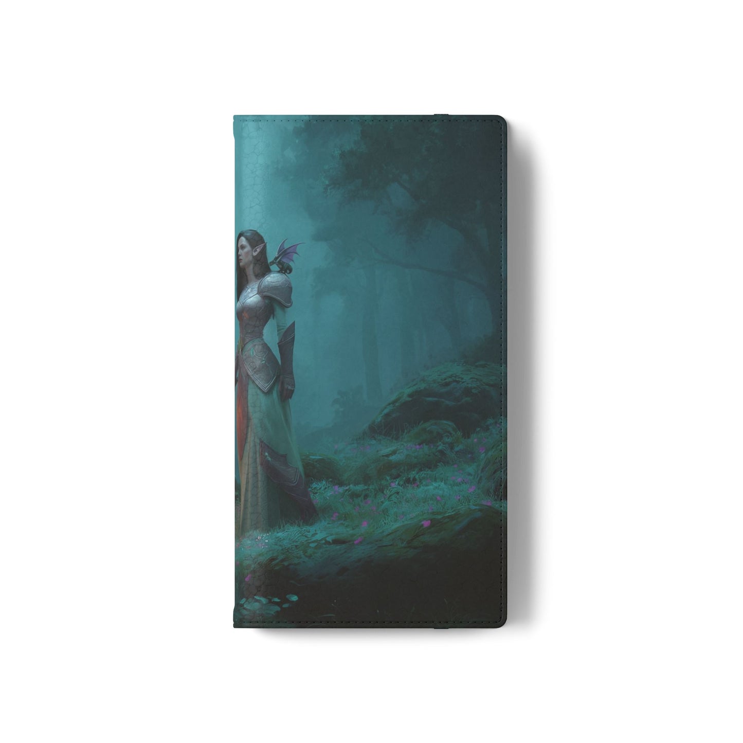 Forest Guardian Flip Cases – Elven Sentinel with Glowing Blade