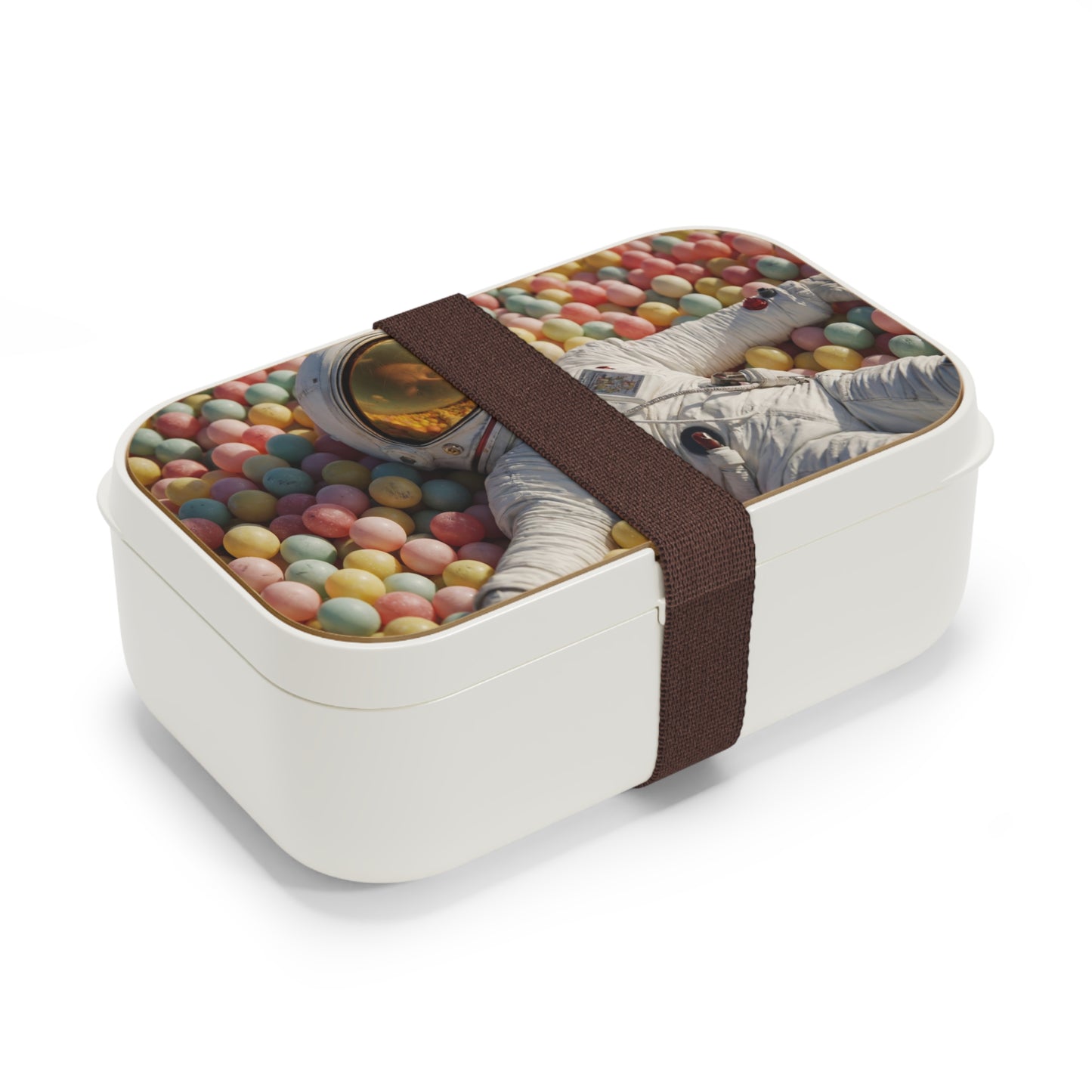 Astronaut in Pastel Ball Pit Bento Lunch Box – Weightless Playtime Dreamscape