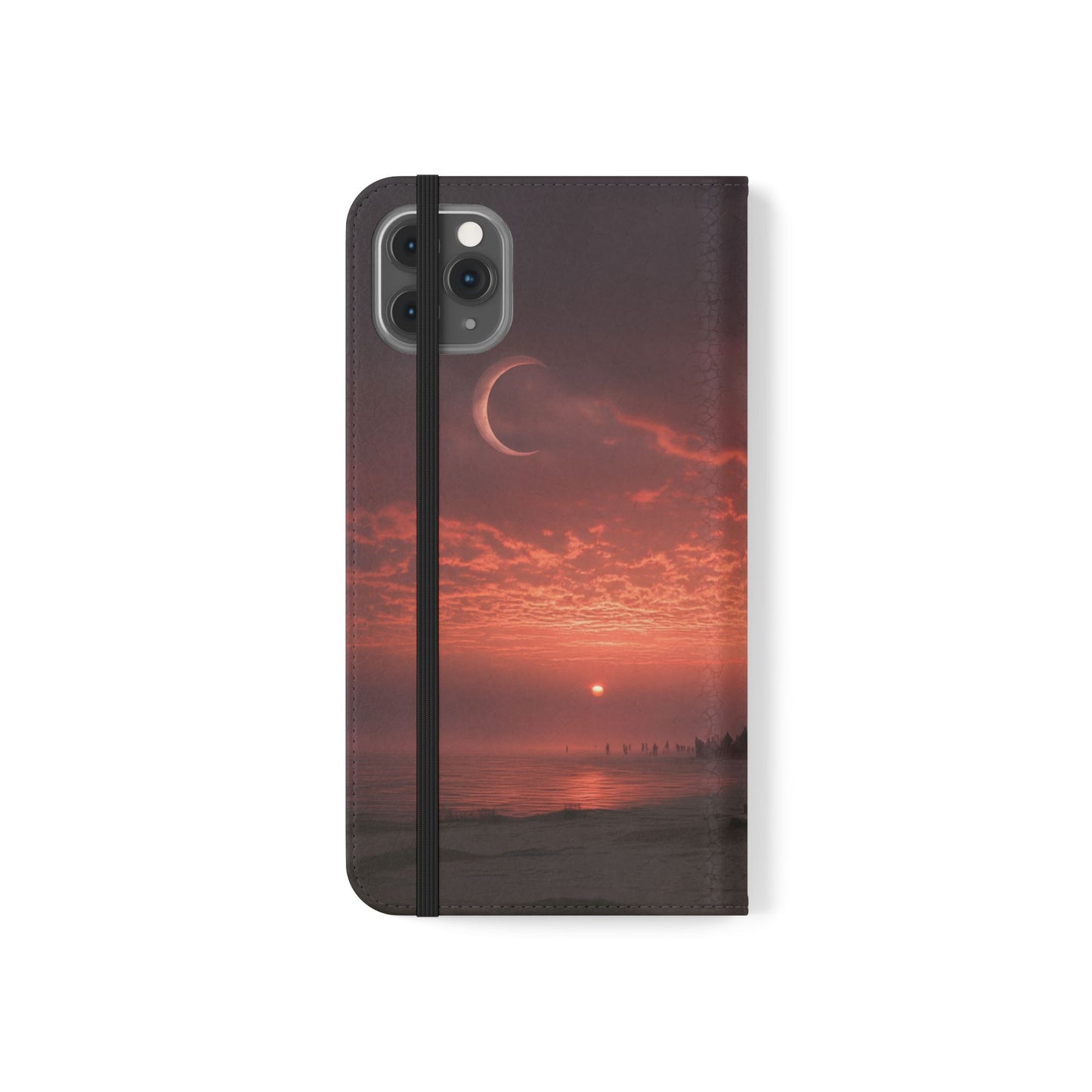Twilight Sentinel Flip Cases – Moonlit Stairway to the Horizon