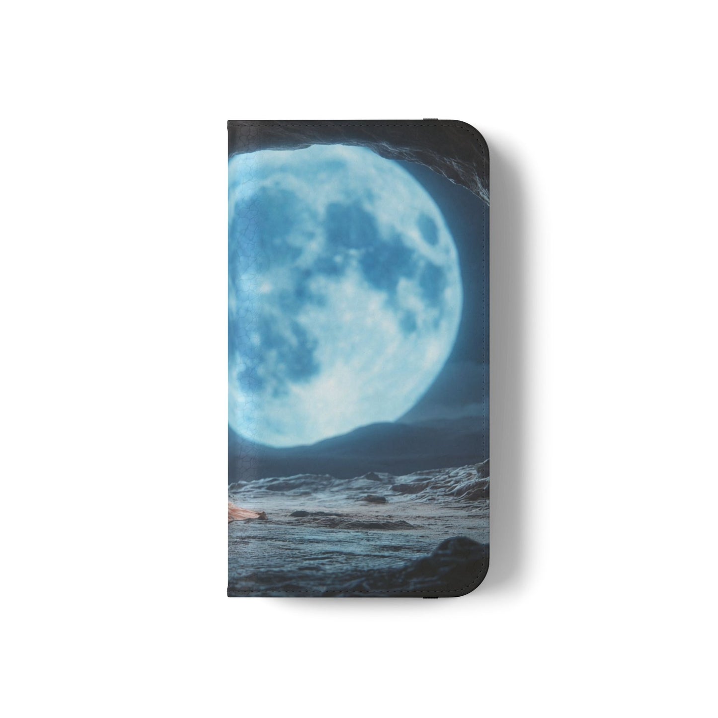 Lunar Meditation Flip Cases – Serene Monk Under Moonlight