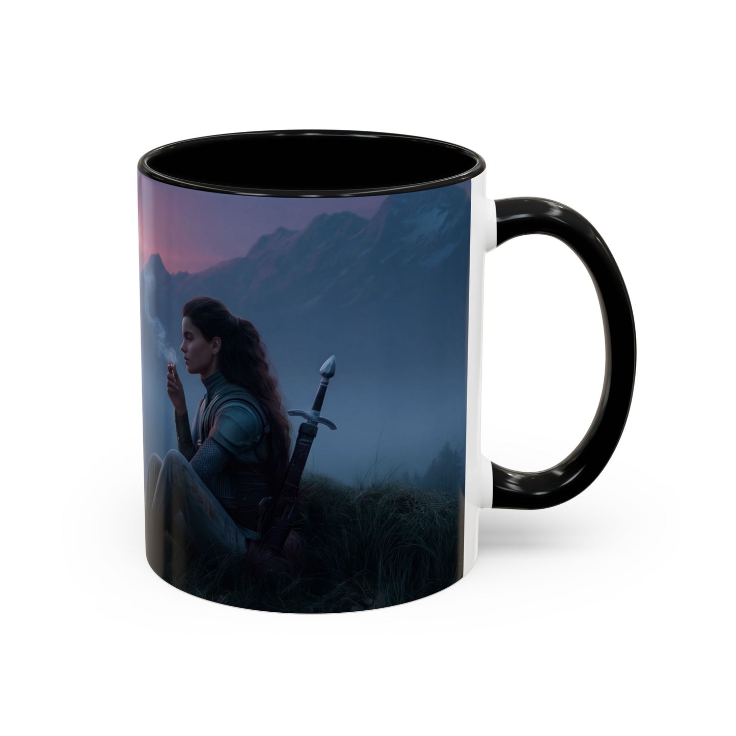 Sentinel and Dragon Accent Coffee Mug (11, 15oz) – Twilight Summit Rest