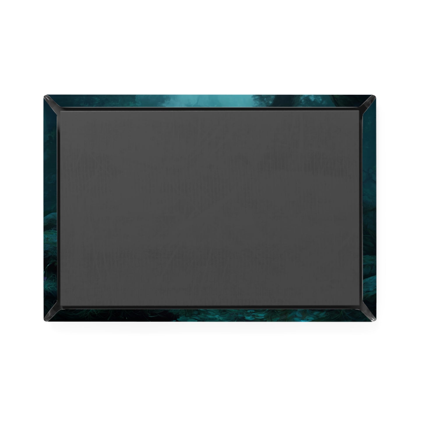 Elven Sentinel Button Magnet, Rectangle (1 & 10 pcs) – Mist-Winged Guardian with Glowing Blade