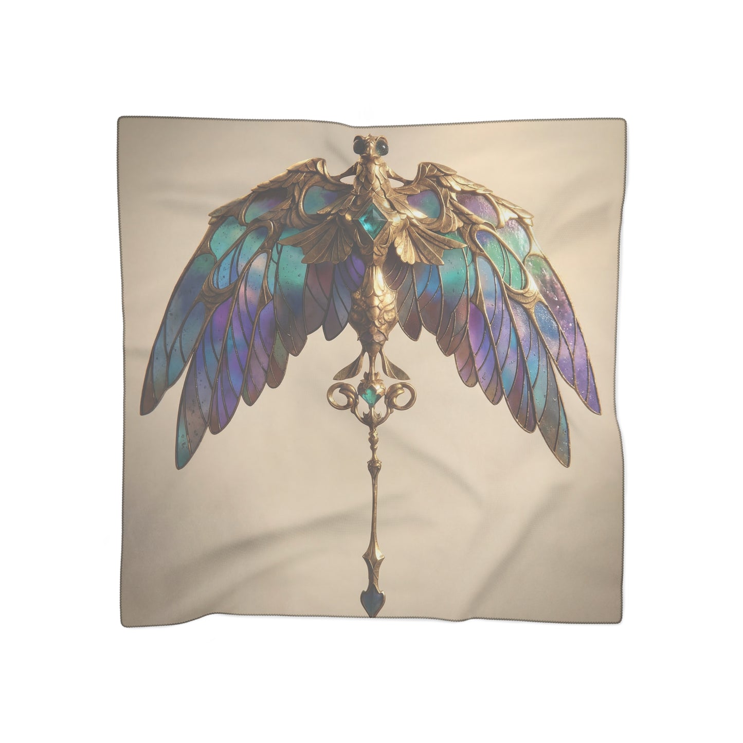 Celestial Phoenix Poly Scarf – Wings of Twilight Gemstone