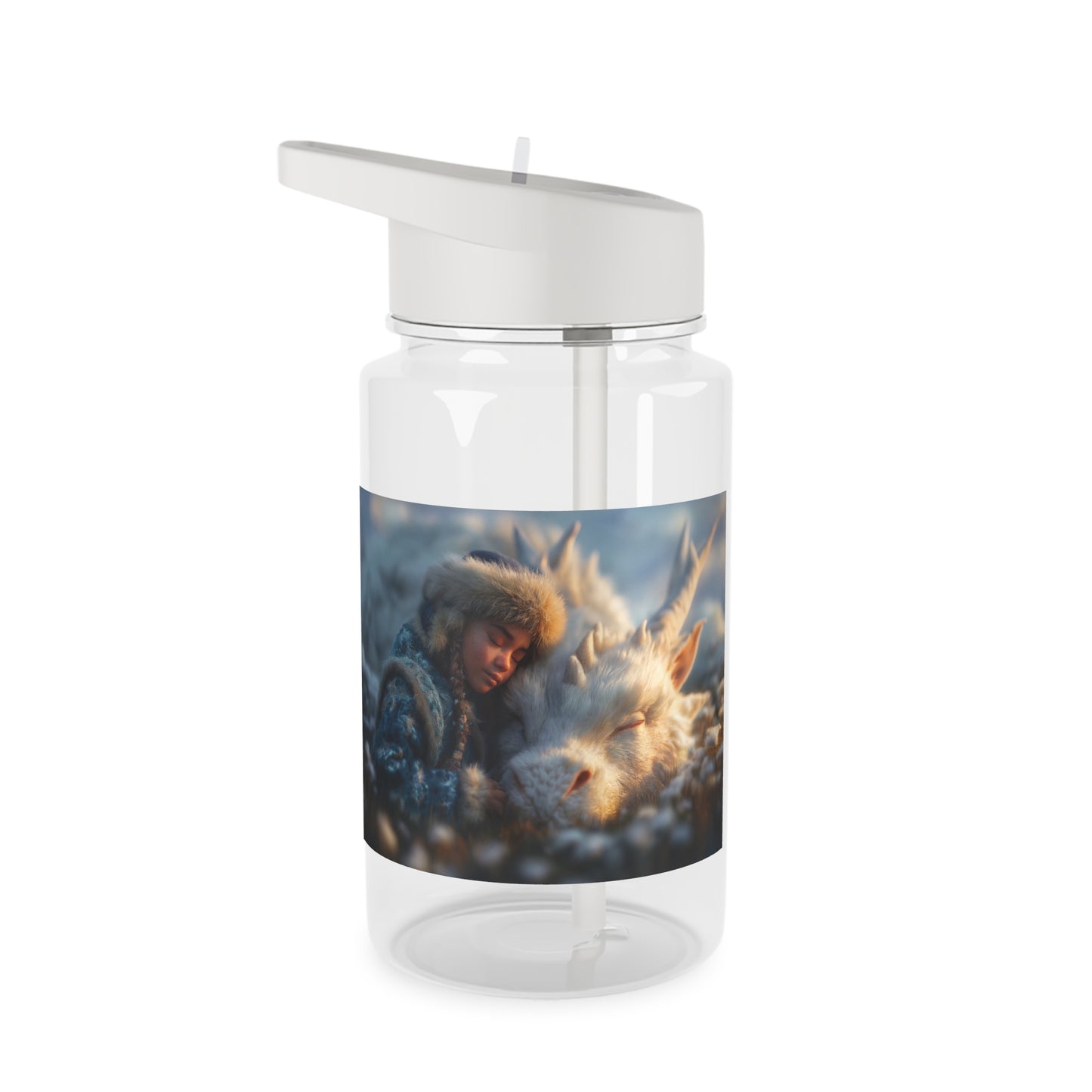 Sleeping Guardian White Dragon Tritan Water Bottle – Frosty Meadow Companion