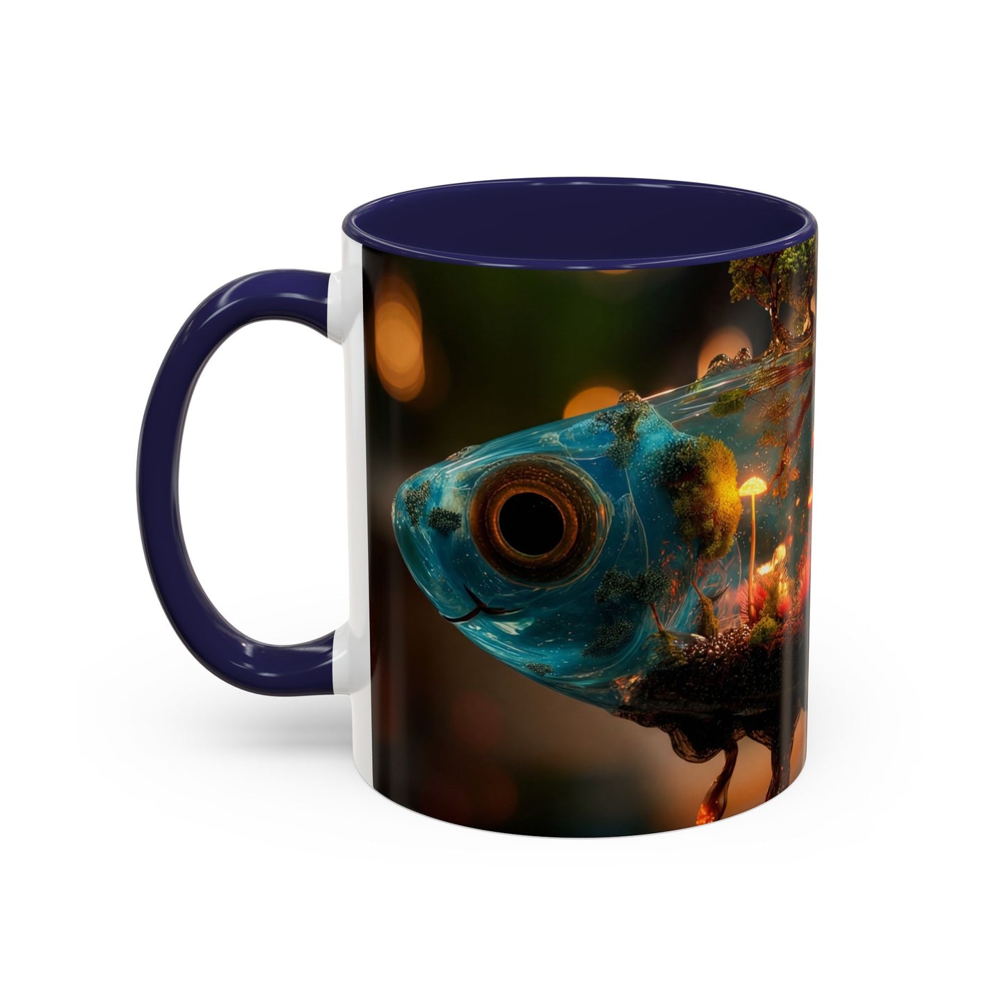 Forest Within Fish Accent Coffee Mug (11, 15oz) – Liquid Garden Dreamscape