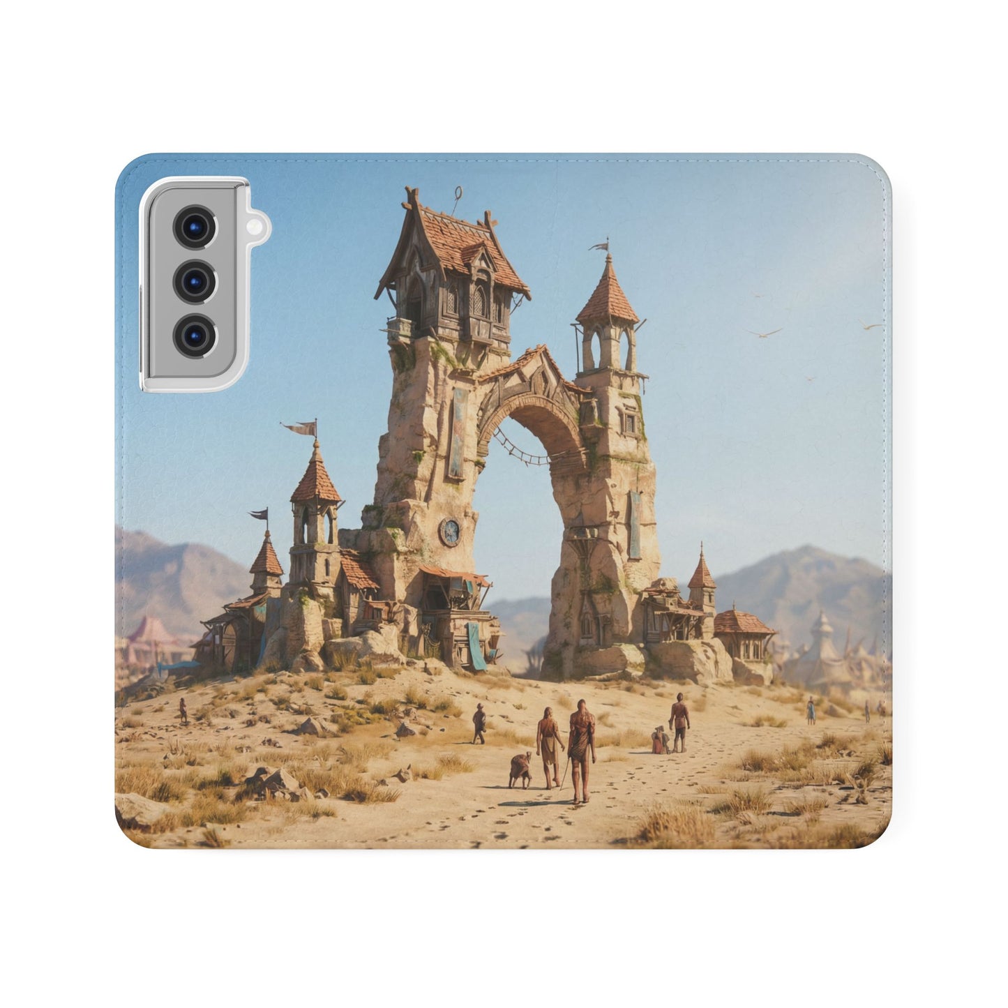 Desert Sentinel Gate Flip Cases – Weathered Archway Journey