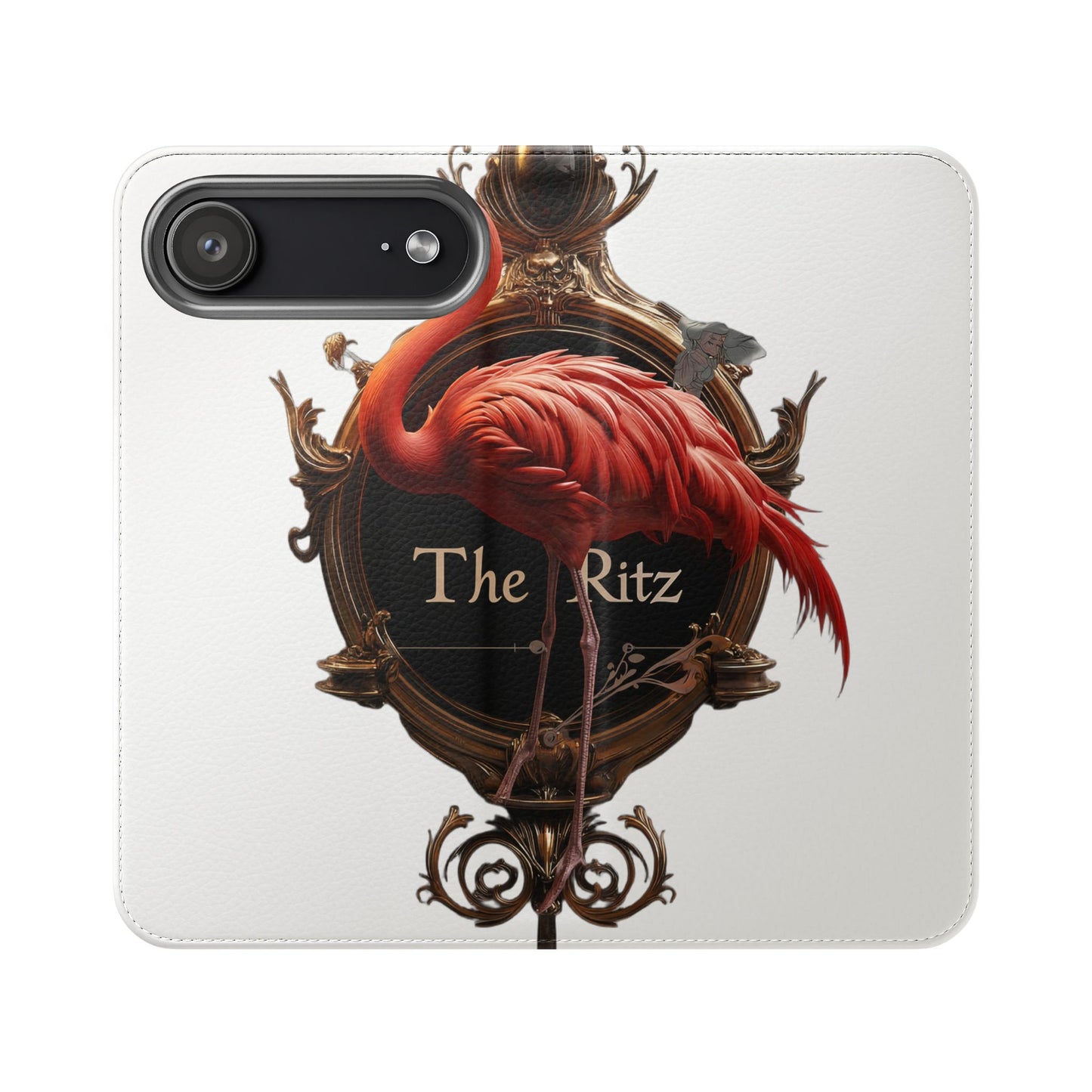 The Ritz Flamingo Flip Cases – Gilded Ornate Frame Art Design