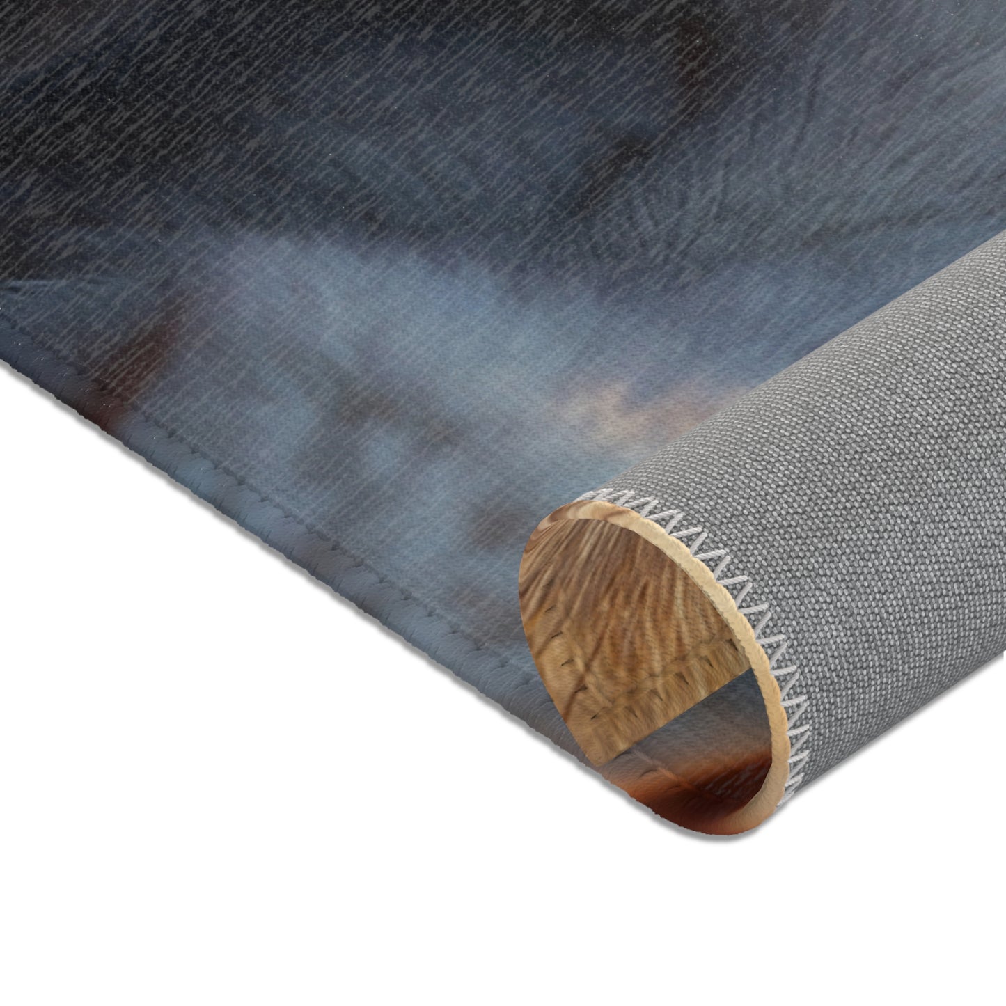 Snowbound Sentinel Area Rug – Whispering Frost and Warmth
