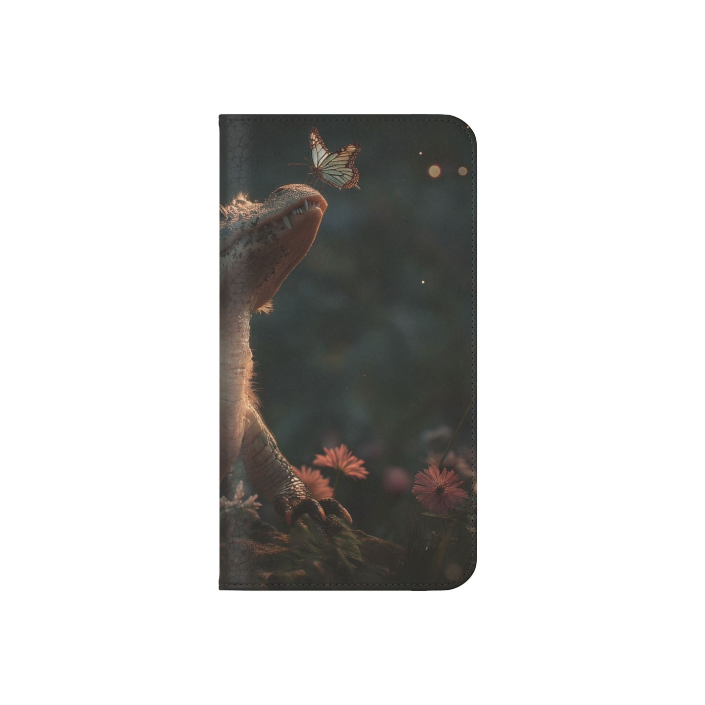 Crocodile Butterfly Flip Cases – Tender Guardian with Moth Companion