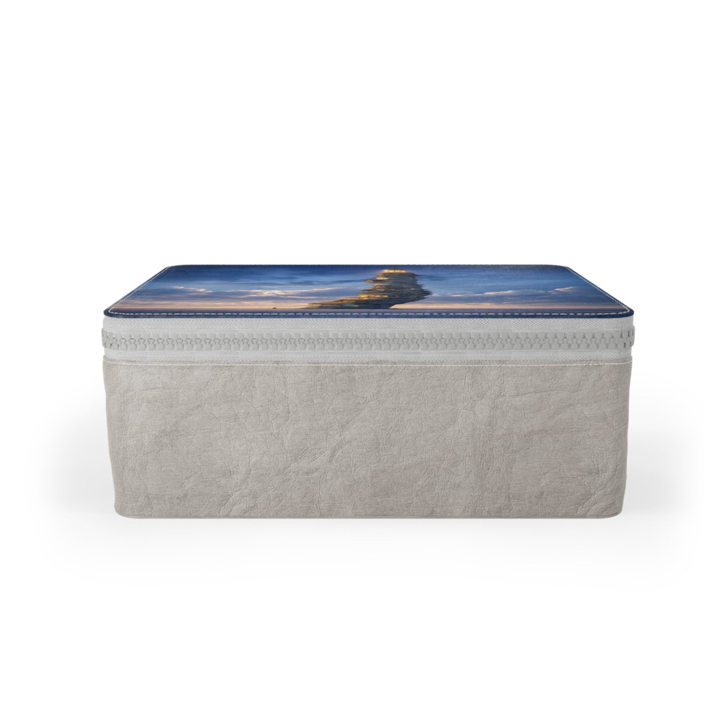 Skyborne Lighthouse Paper Lunch Bag – Warm Lights Against the Twilight Sea