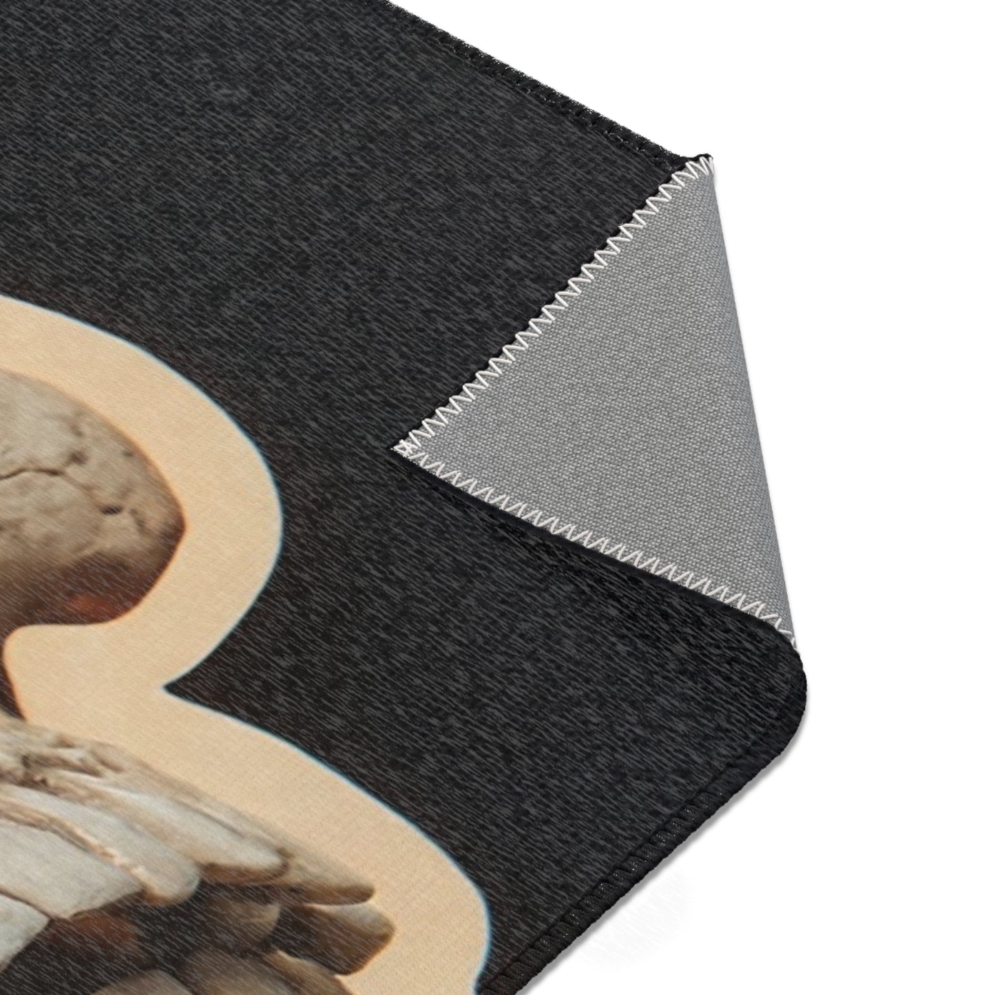 Crowned Skull Area Rug – Memento Mori Regal Warning