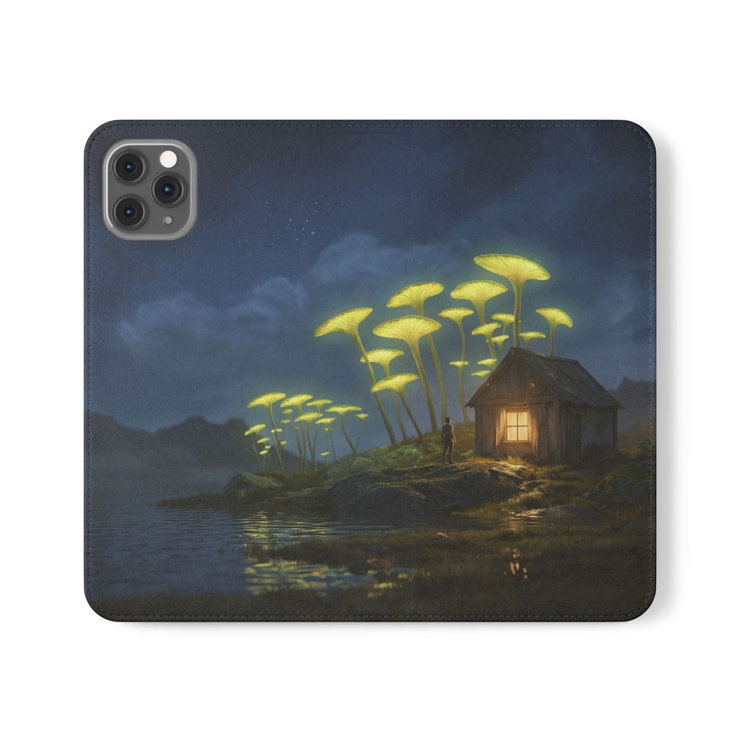 Glowing Mushroom Cottage Flip Cases – Whispering Grove Nightlight