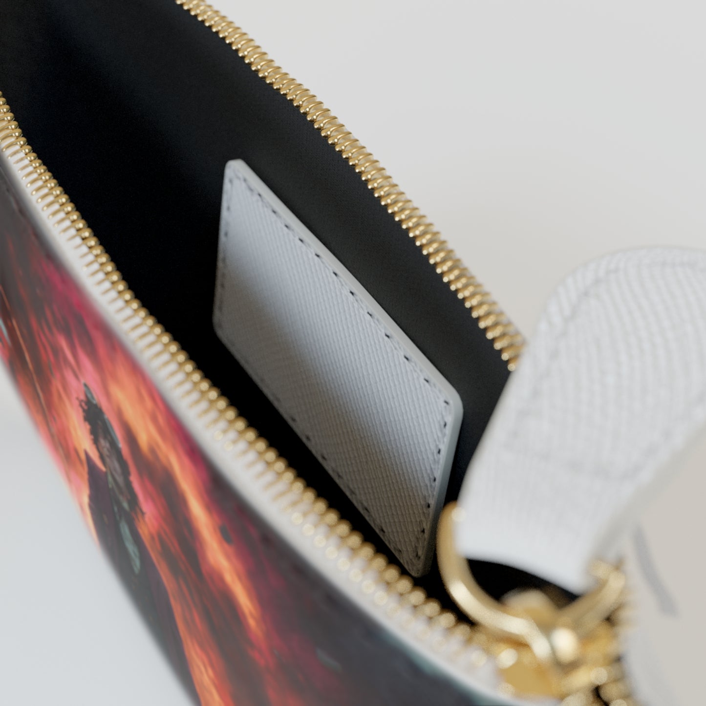 Explosive Goggles Mini Clutch Bag – Crimson Sky Gambit