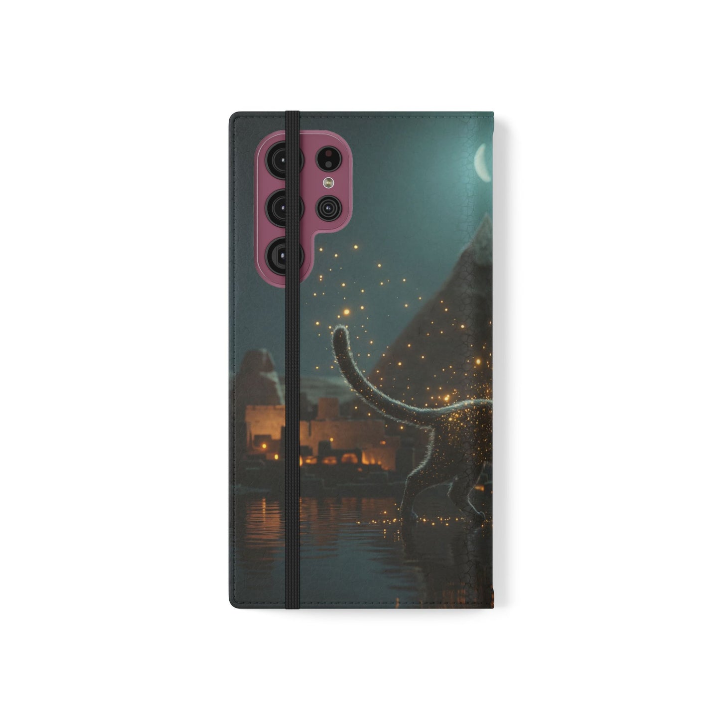 Celestial Vortex Flip Cases – Indigo Cloud Dreamscape