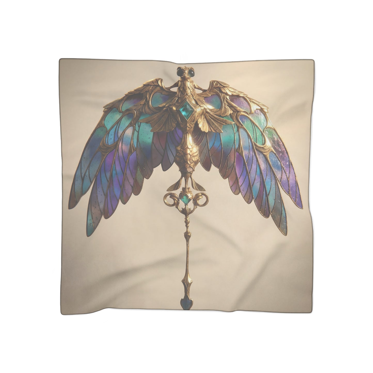Celestial Phoenix Scarf – Wings of Twilight Stained Glass