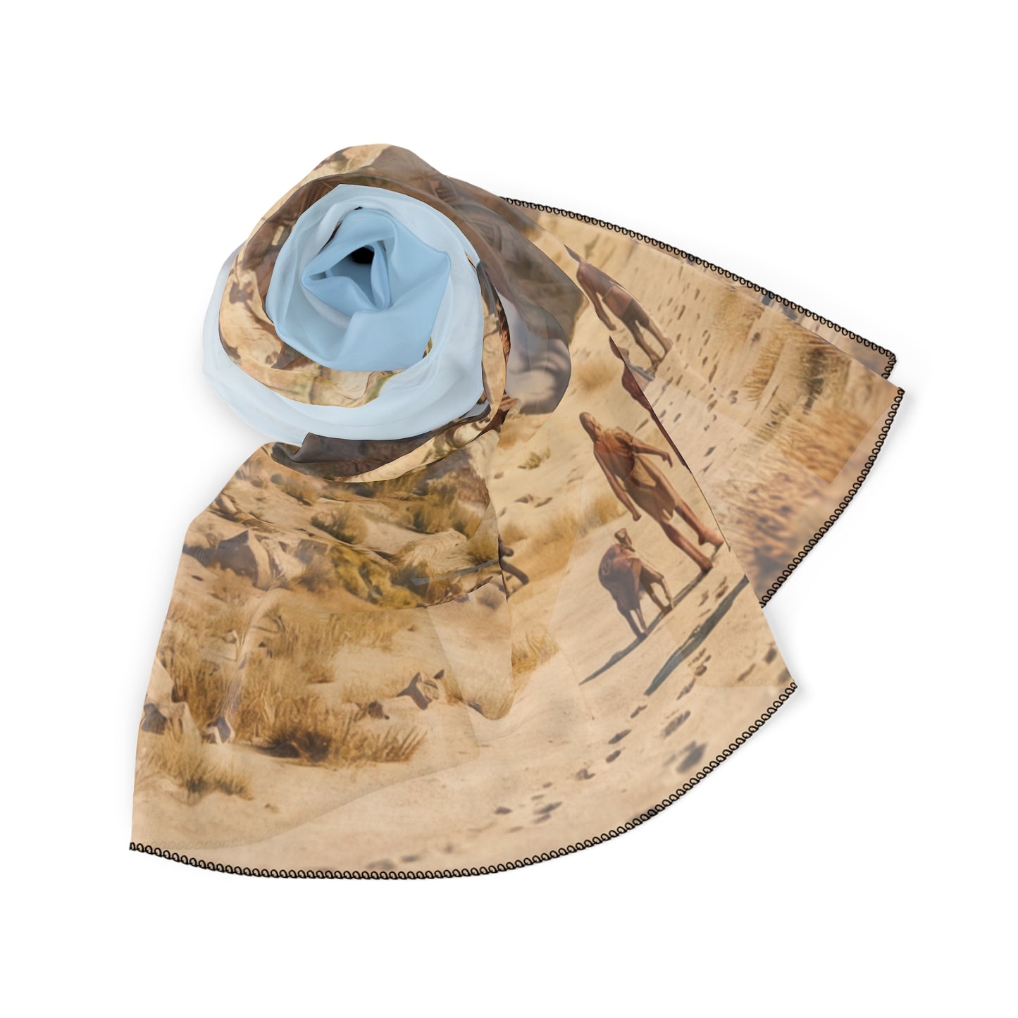 Desert Citadel Poly Scarf – Sun-Swept Ruins of a Forgotten Kingdom