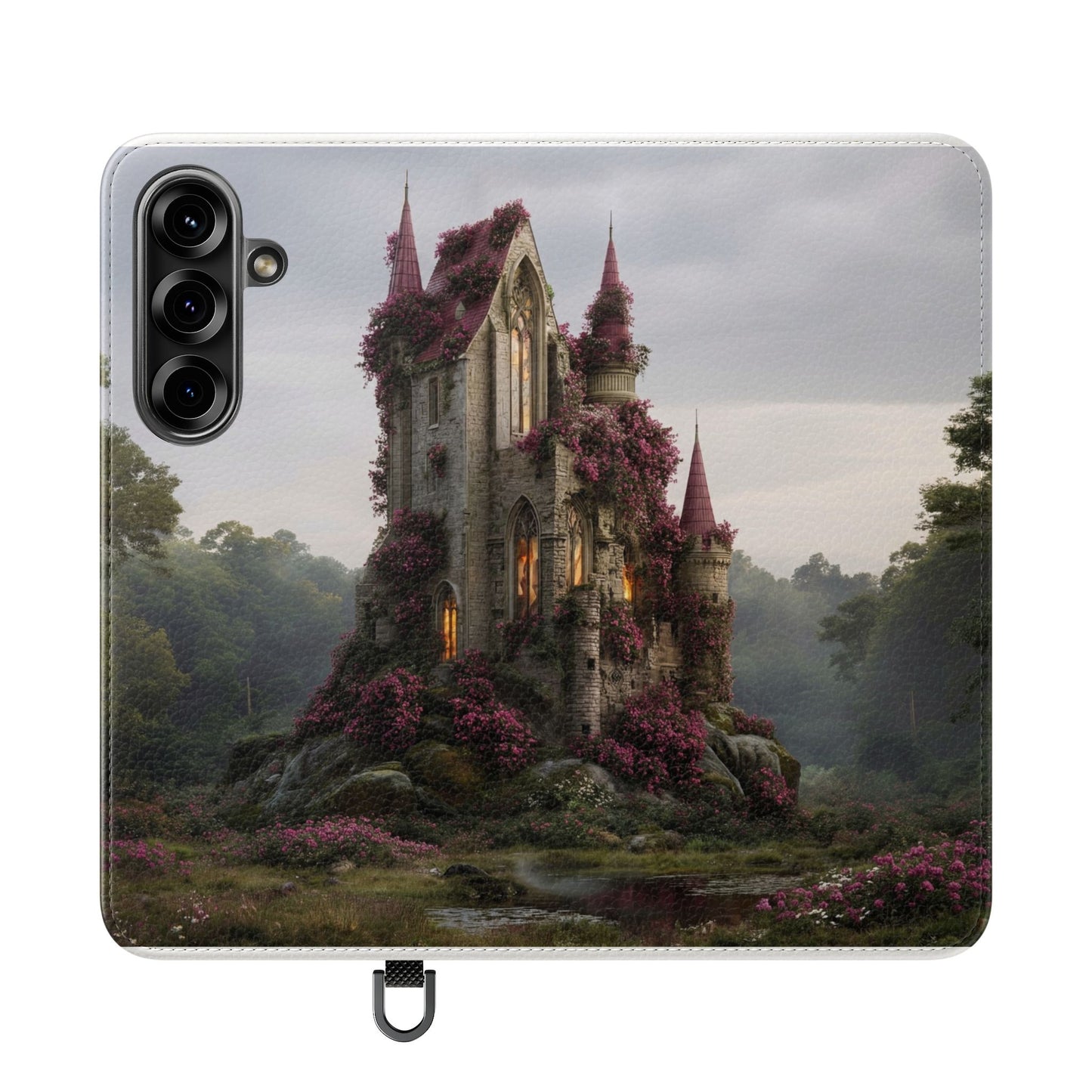 Blossom Spire Flip Cases – Pink Ivy Gothic Castle Cover