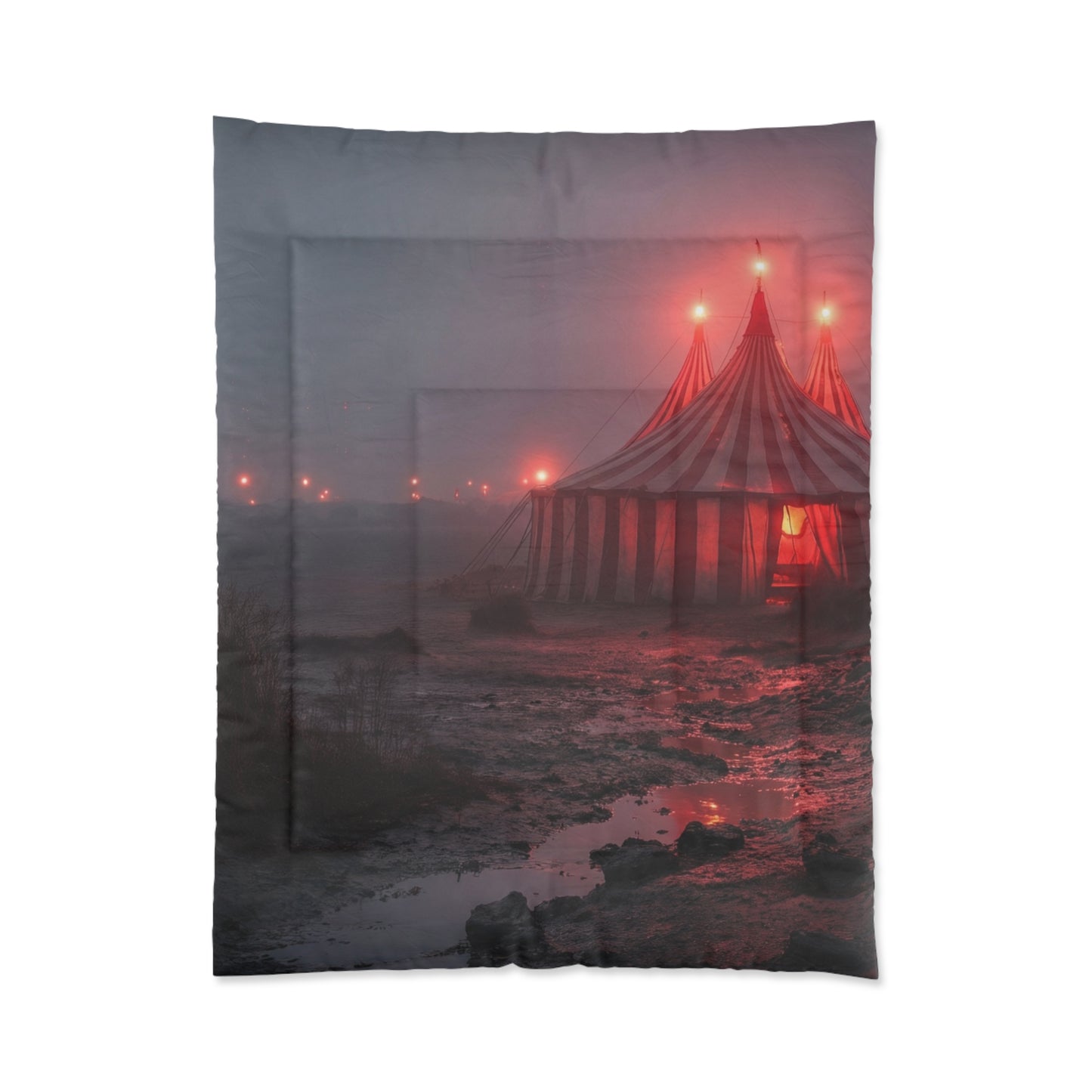 Crimson Circus Tent Comforter – Fogbound Wonderlands