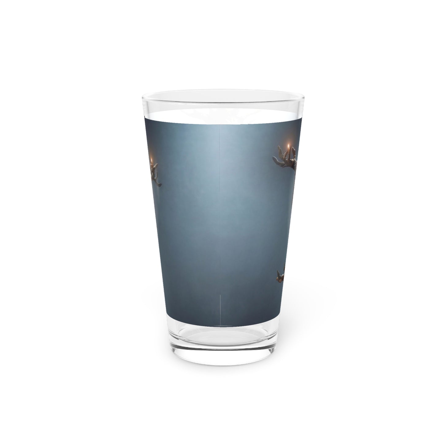 Forest Warden Pint Glass, 16oz – Meditative Glow of the Antlered Guardian