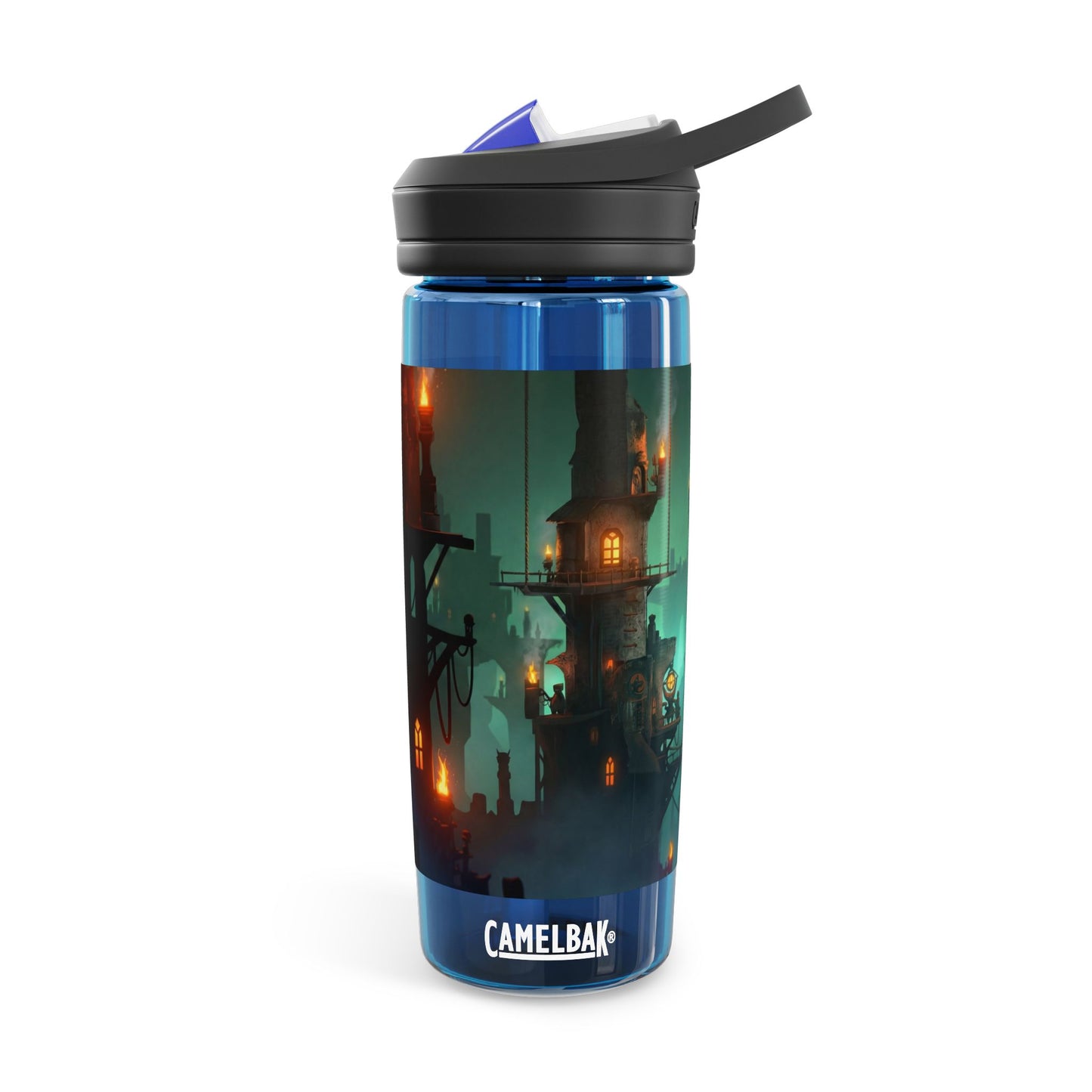 Floating City of Lanterns CamelBak Eddy® Water Bottle, 20oz\25oz – Glow in the Misty Night