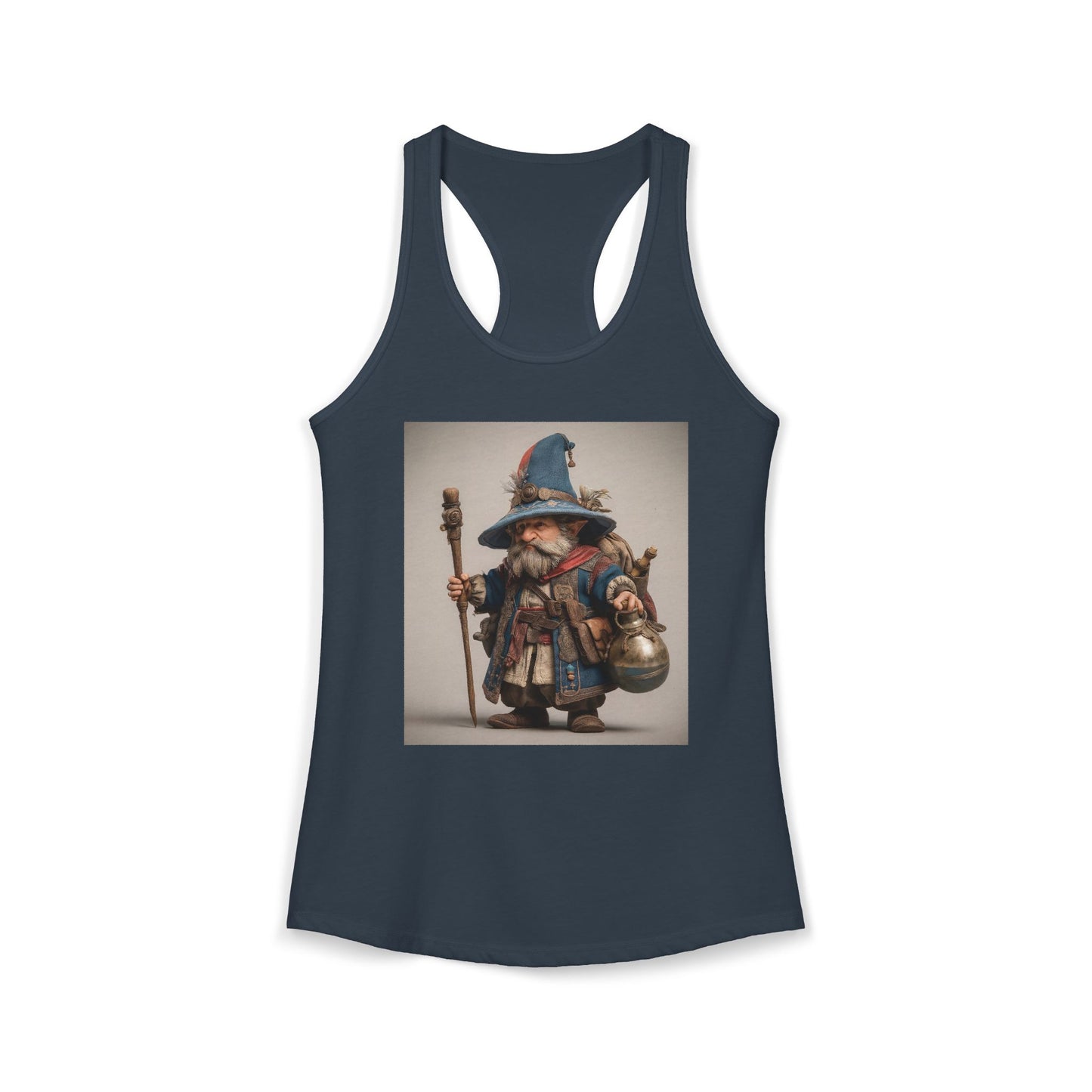 Wanderer Elf Women's Ideal Racerback Tank – Weathered Quest and Blue Robe Journey