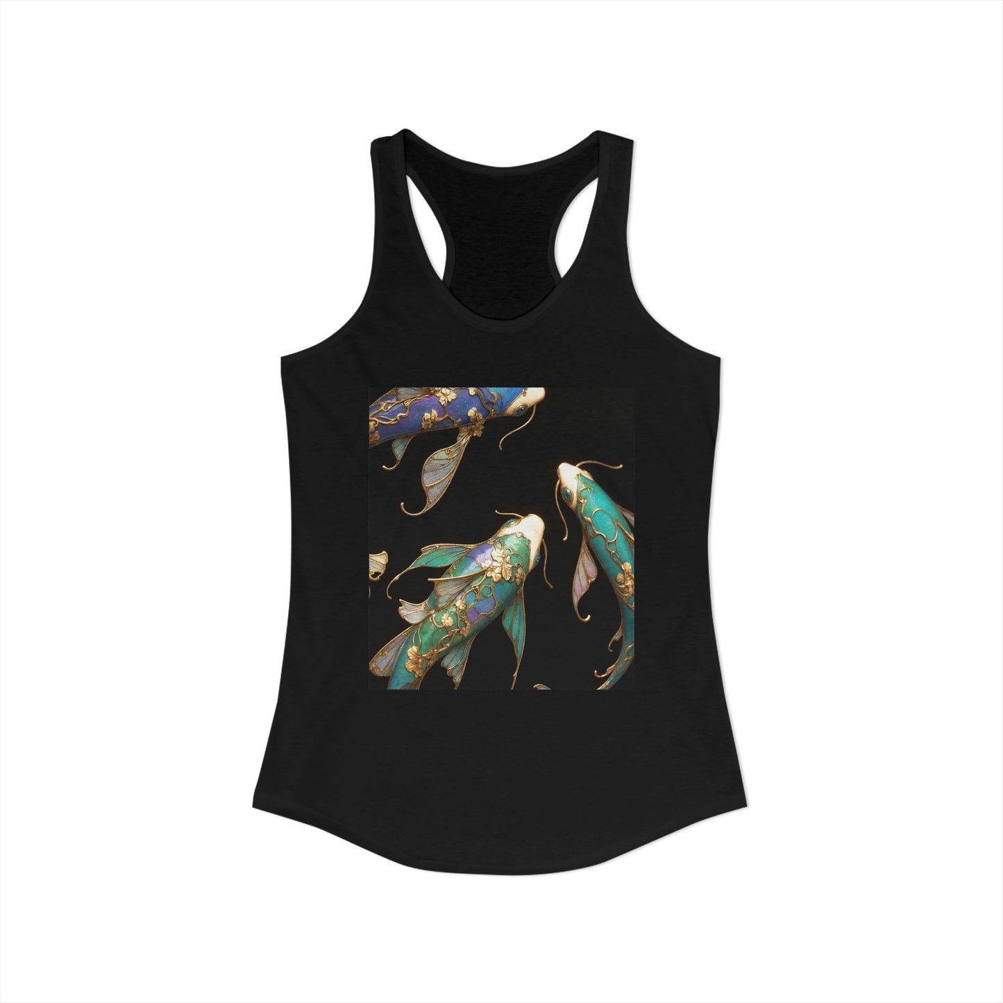 Gilded Koi Women's Ideal Racerback Tank – Aquatic Jewel Garden
