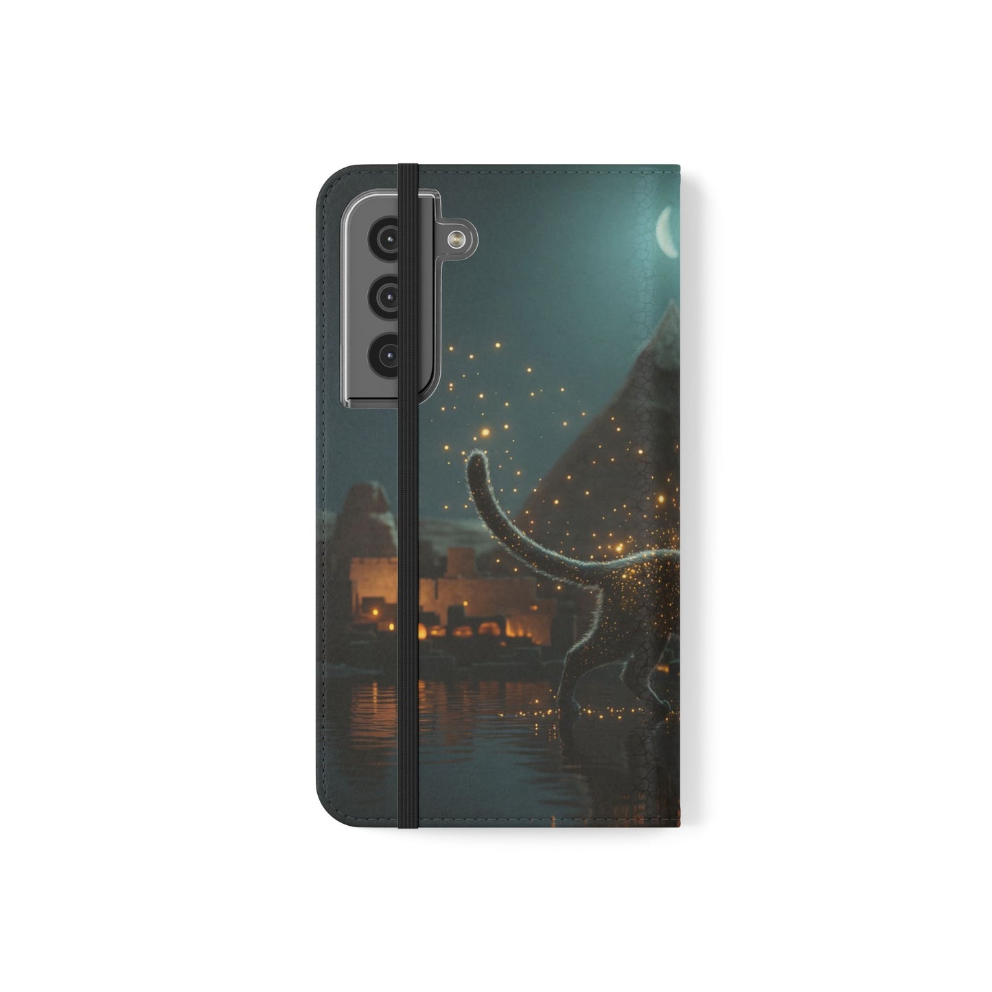 Celestial Vortex Flip Cases – Indigo Cloud Dreamscape