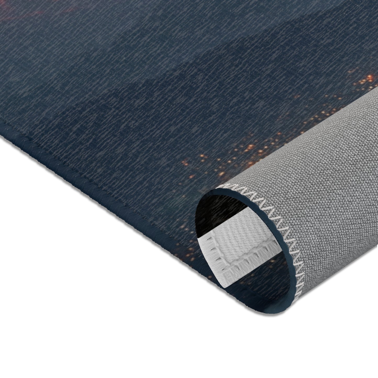 Celestial Fire Comet Area Rugs – Twilight Skyfall Dreamscape